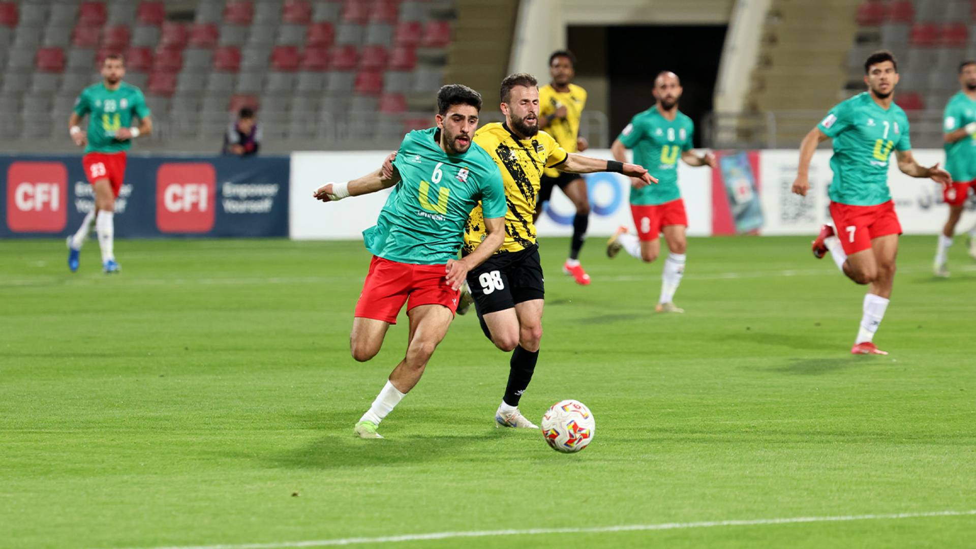 من مباراة الوحدات والحسين