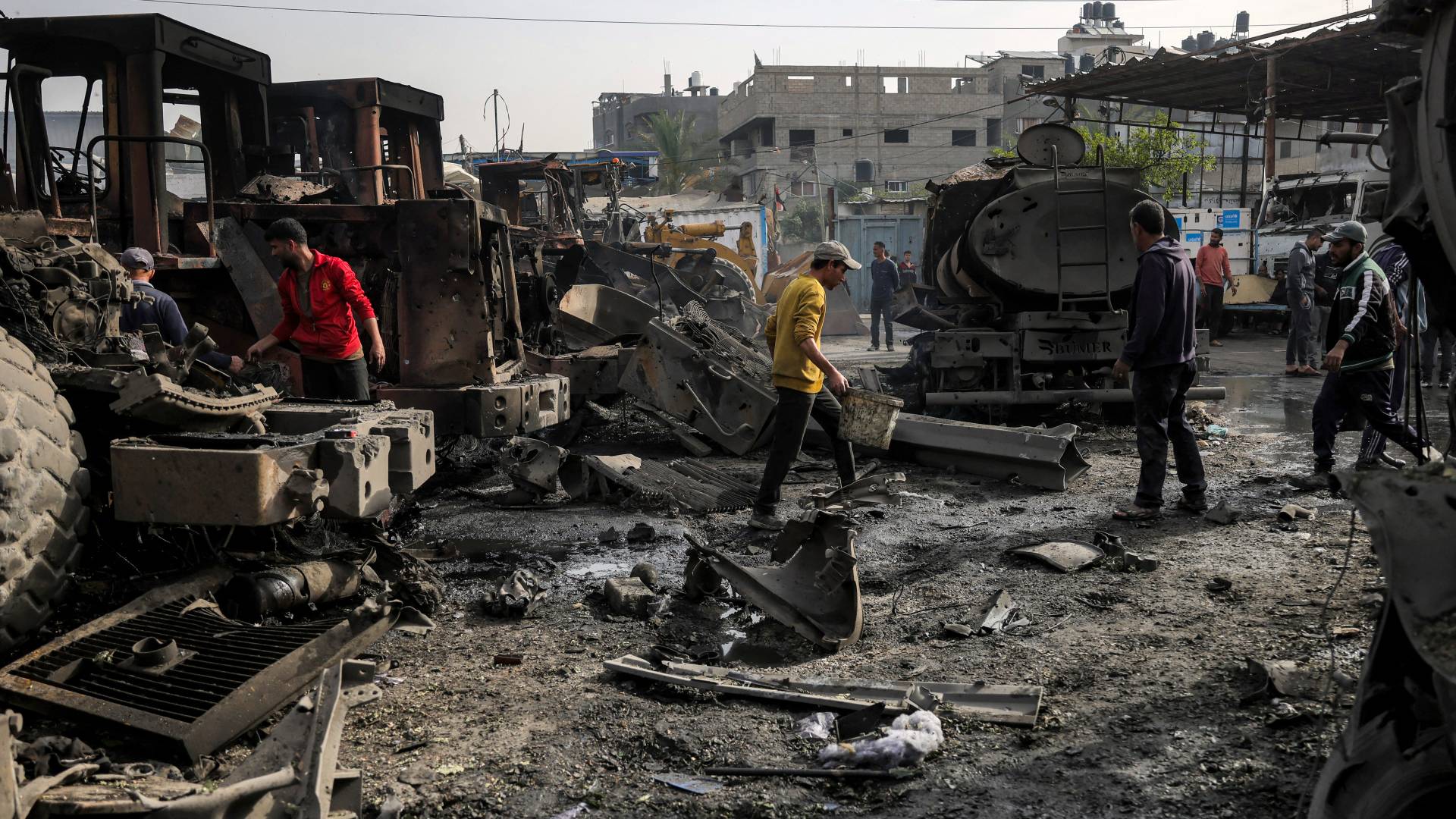 قصف في جباليا بشمال قطاع غزة