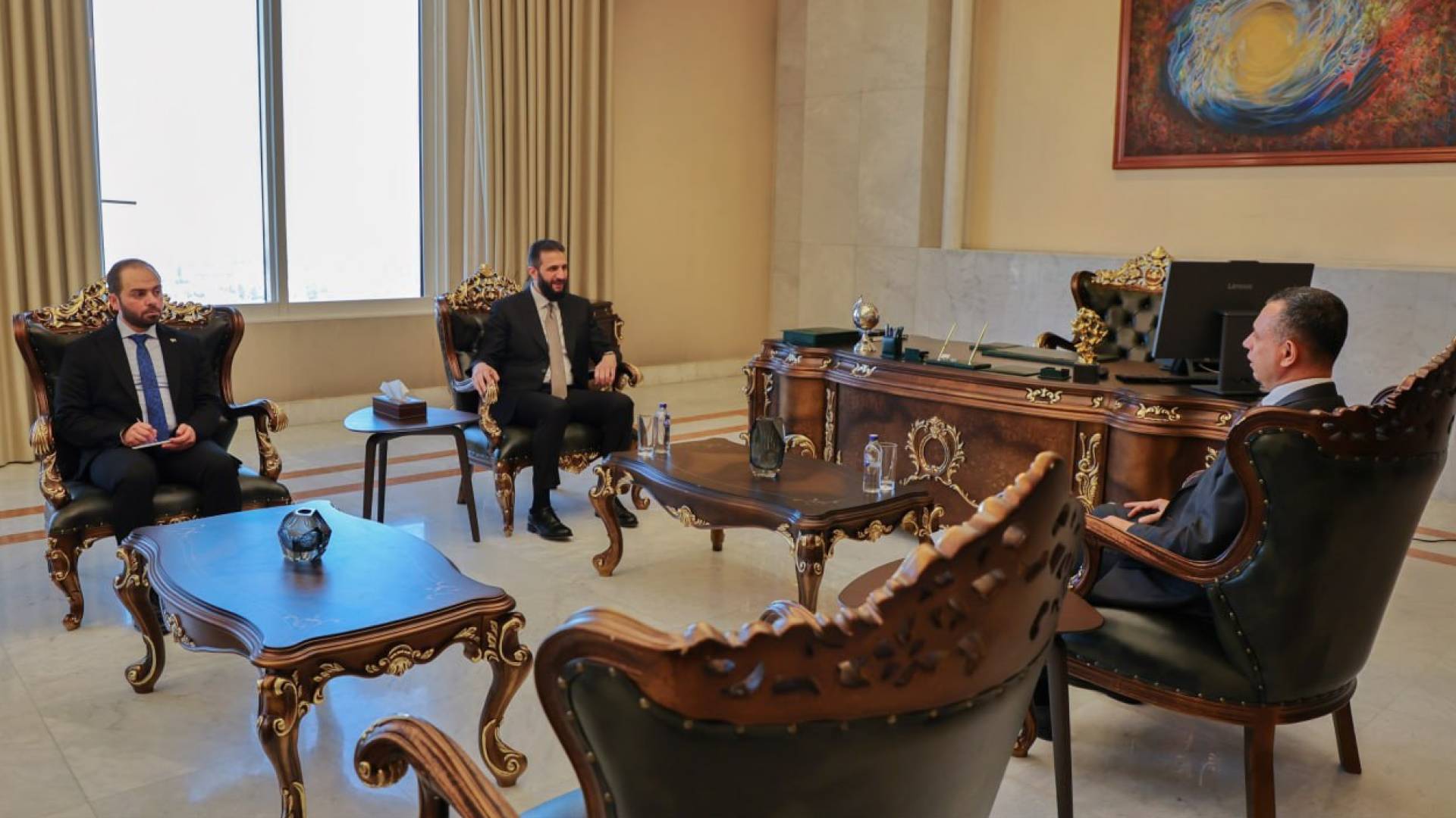 الشرع يستقبل رئيس المخابرات العراقي