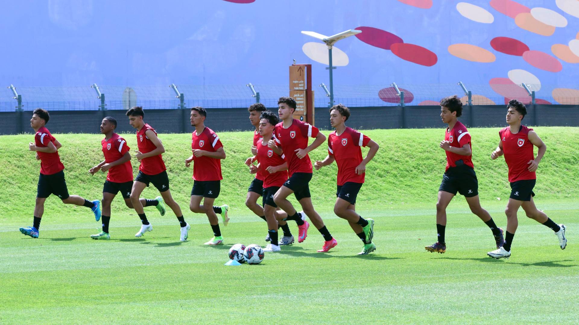 من تدريبات المنتخب الوطني