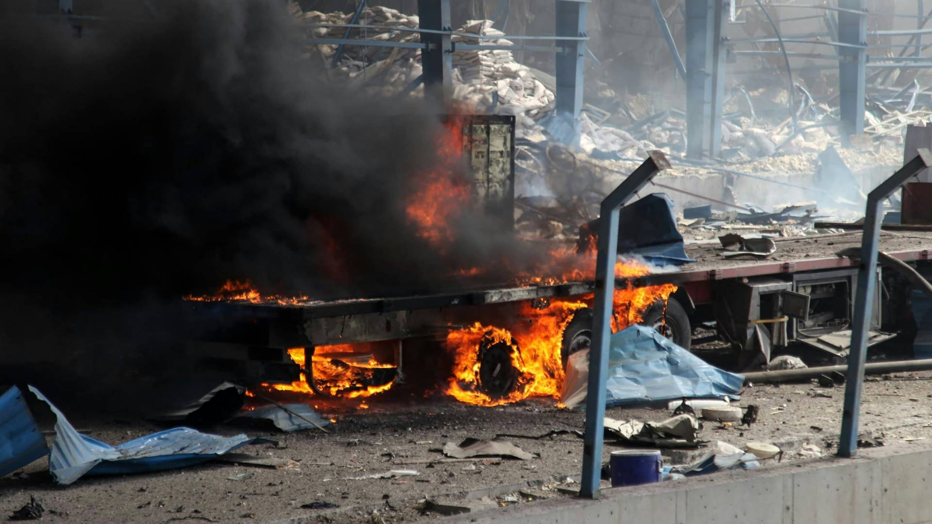 انفجار ميناء بندر عباس الإيراني