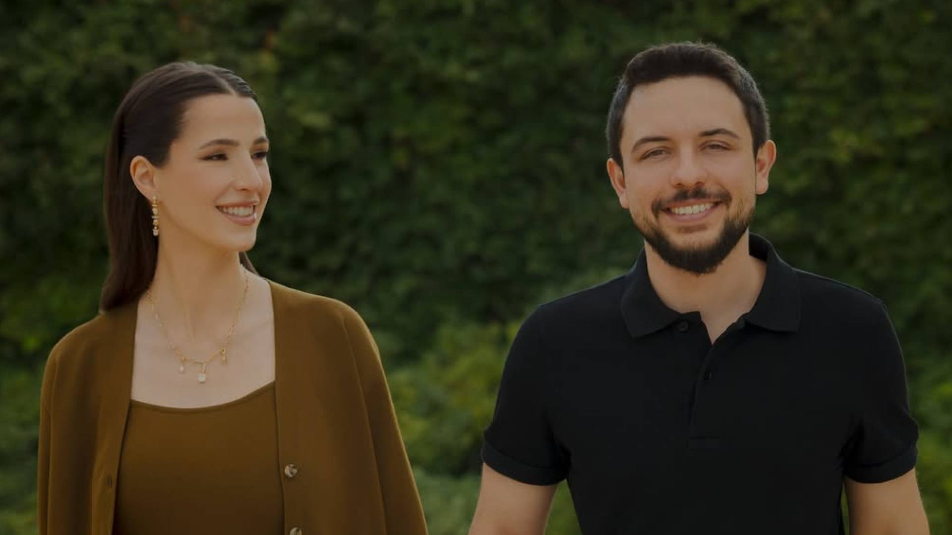 سمو ولي العهد الامير الحسين بن عبدالله الثاني برفقة الاميرة رجوة الحسين