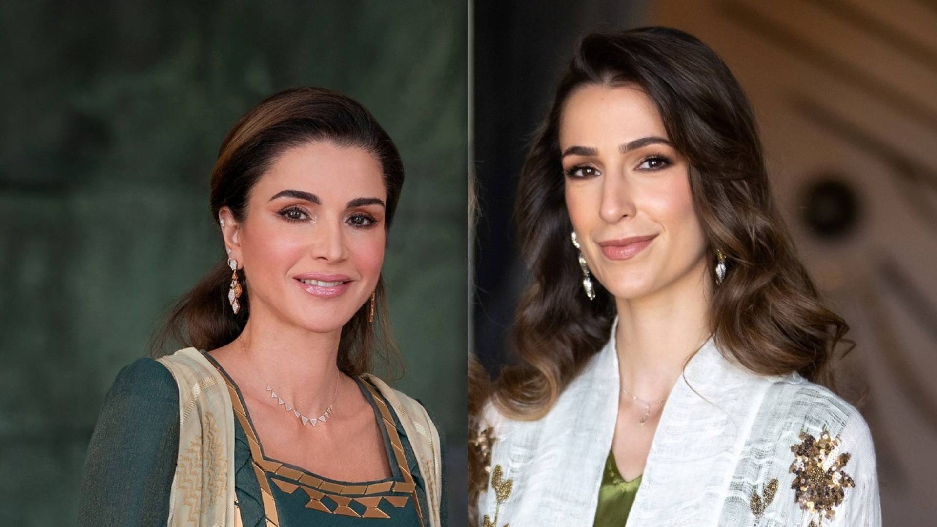 الملكة رانيا والأميرة رجوة