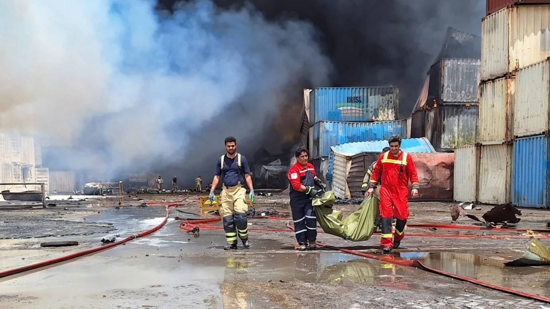 انفجار ميناء رجائي في إيران