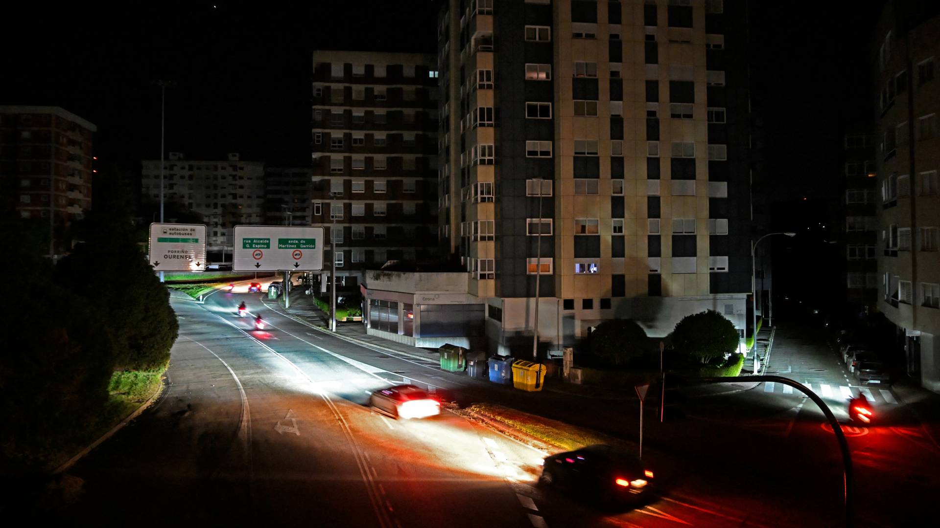 جانب من إسبانيا خلال انقطاع التيار الكهربائي