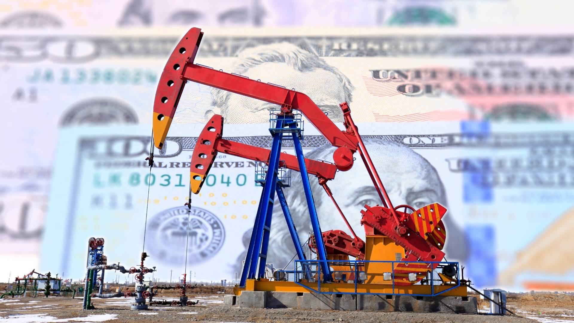 النفط والعمل الأخرى - تعبيرية