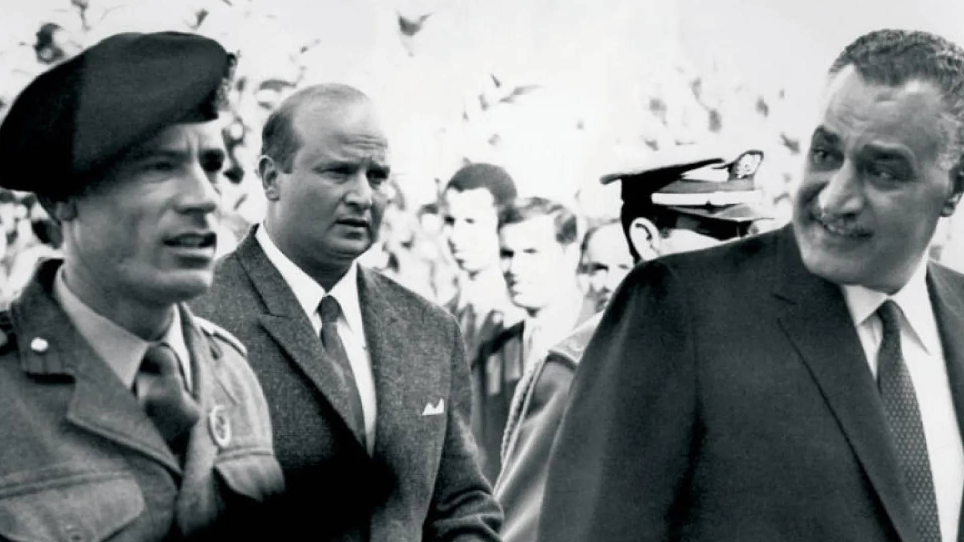 جمال عبد الناصر ومعمر القذافي