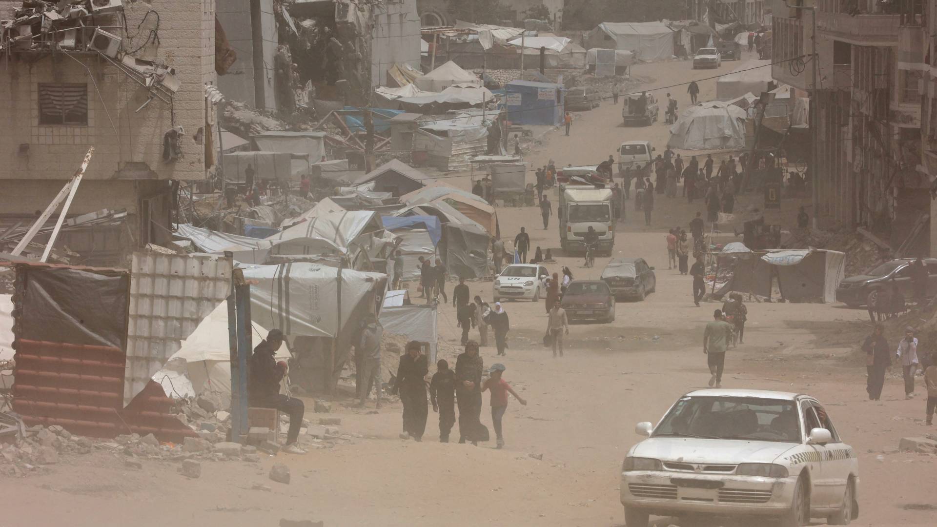 خيام نازحين في قطاع غزة "أ ف ب"