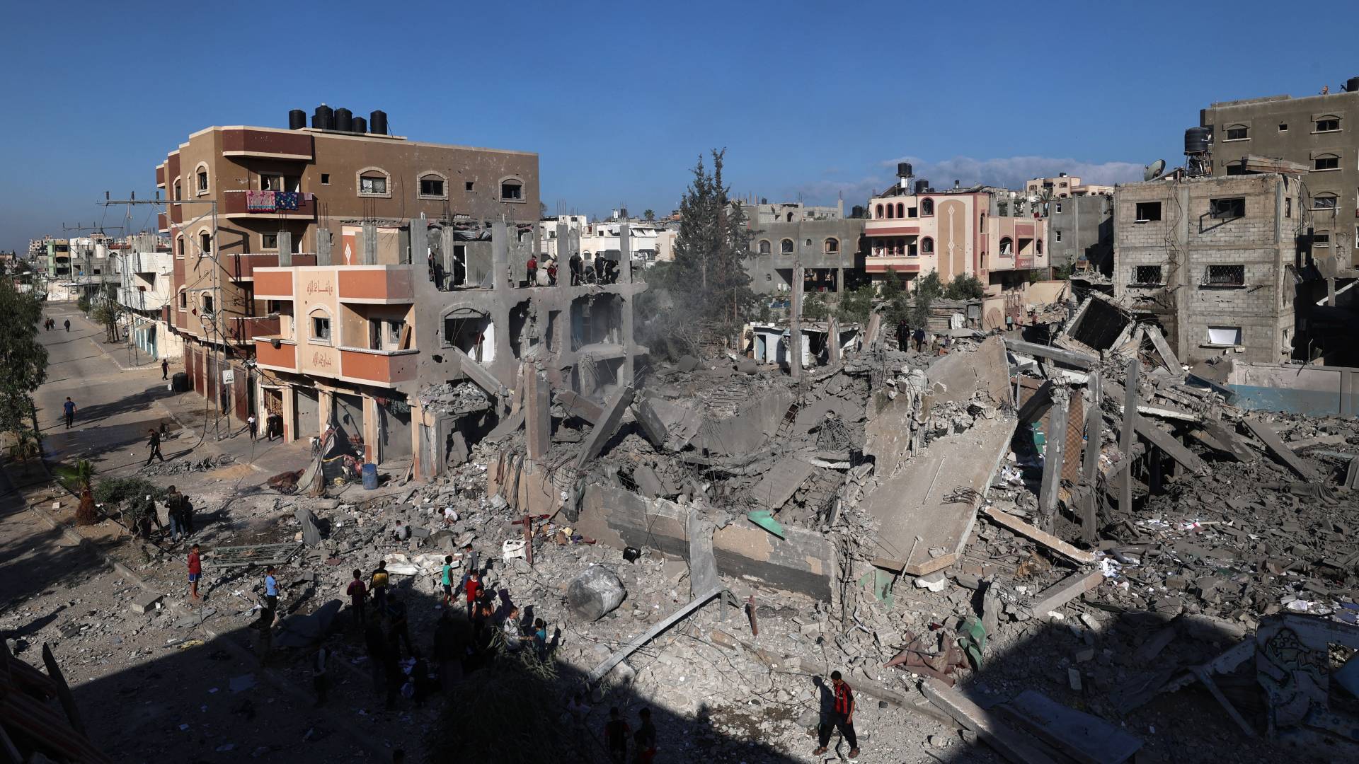 جانب من الدمار الذي خلفه الاحتلال في قطاع غزة