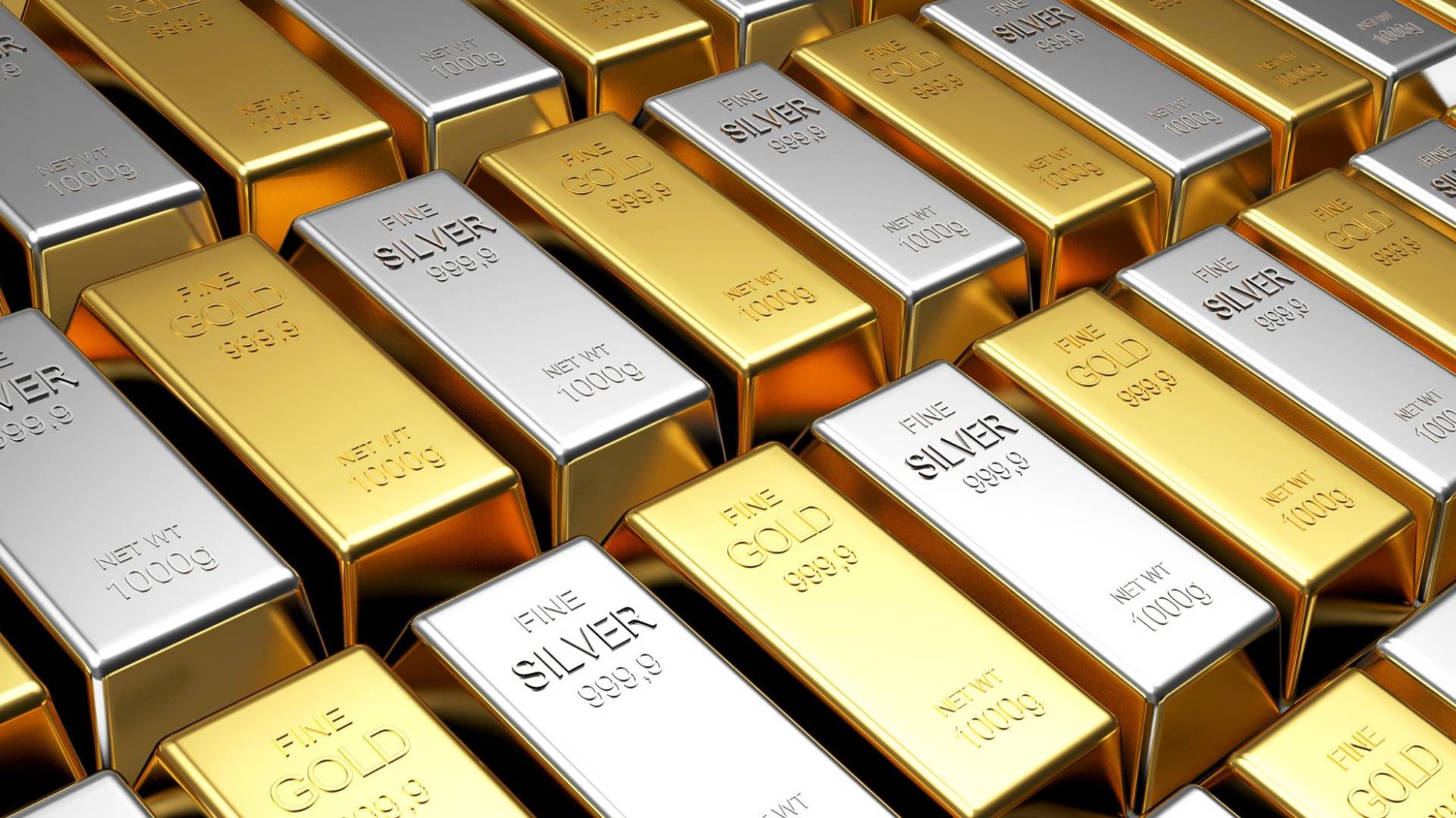 سبائك من الذهب والفضة