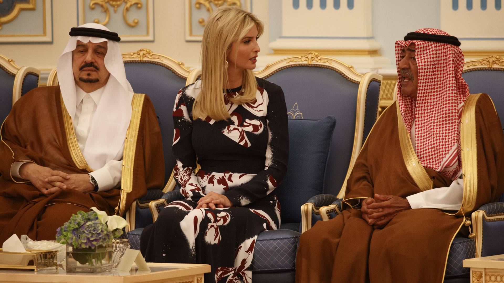 إيفانكا ترمب خلال زيارتها السابقة إلى السعودية