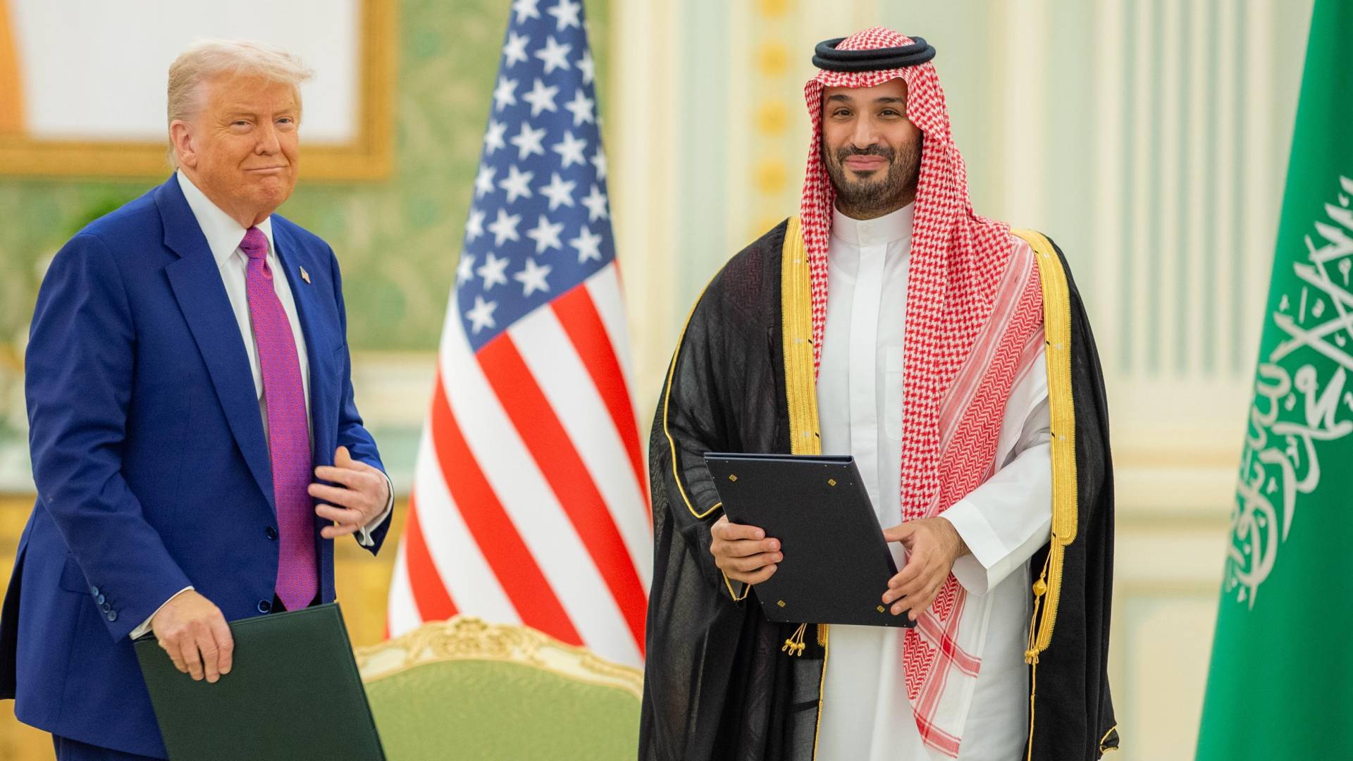 ولي العهد السعودي الأمير محمد بن سلمان والرئيس الأمريكي دونالد ترمب