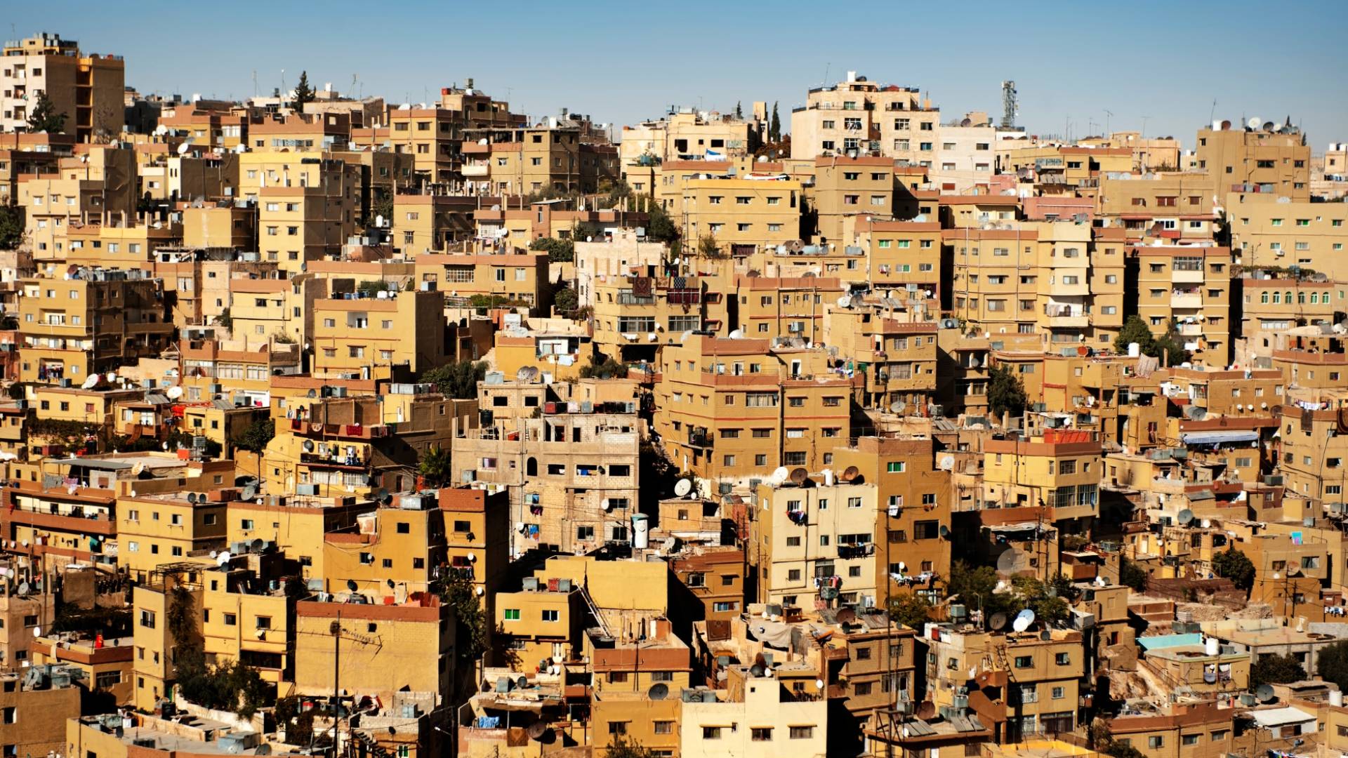 بنايات سكنية في العاصمة عمان