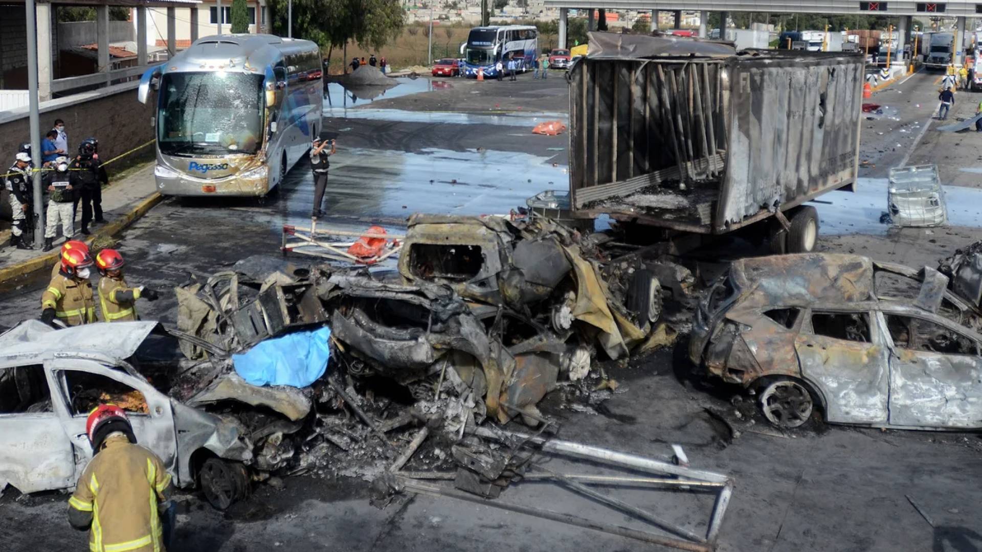 حادث تصادم في المكسيك