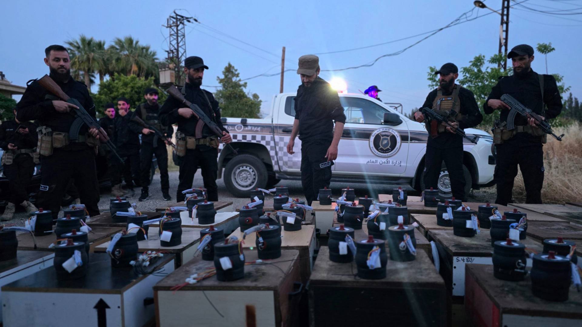 الأمن السوري يضبط مستودع عبوات ناسفة في ريف القرداحة