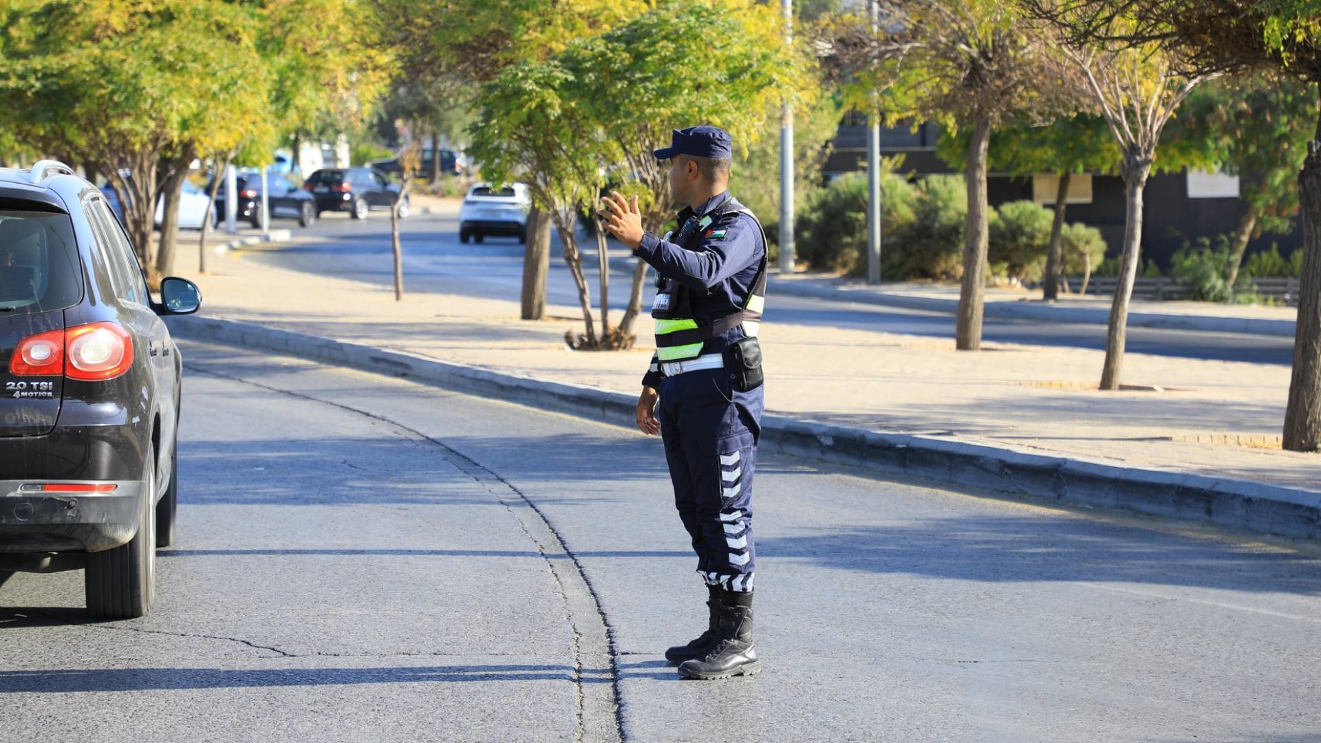 شرطي سير في العاصمة عمان