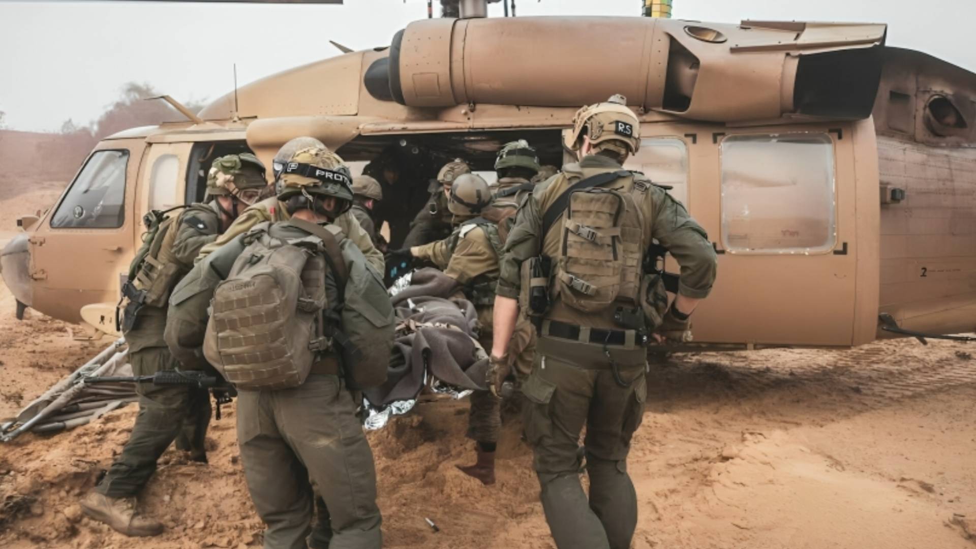 نقل جرحى جيش الاحتلال في غزة