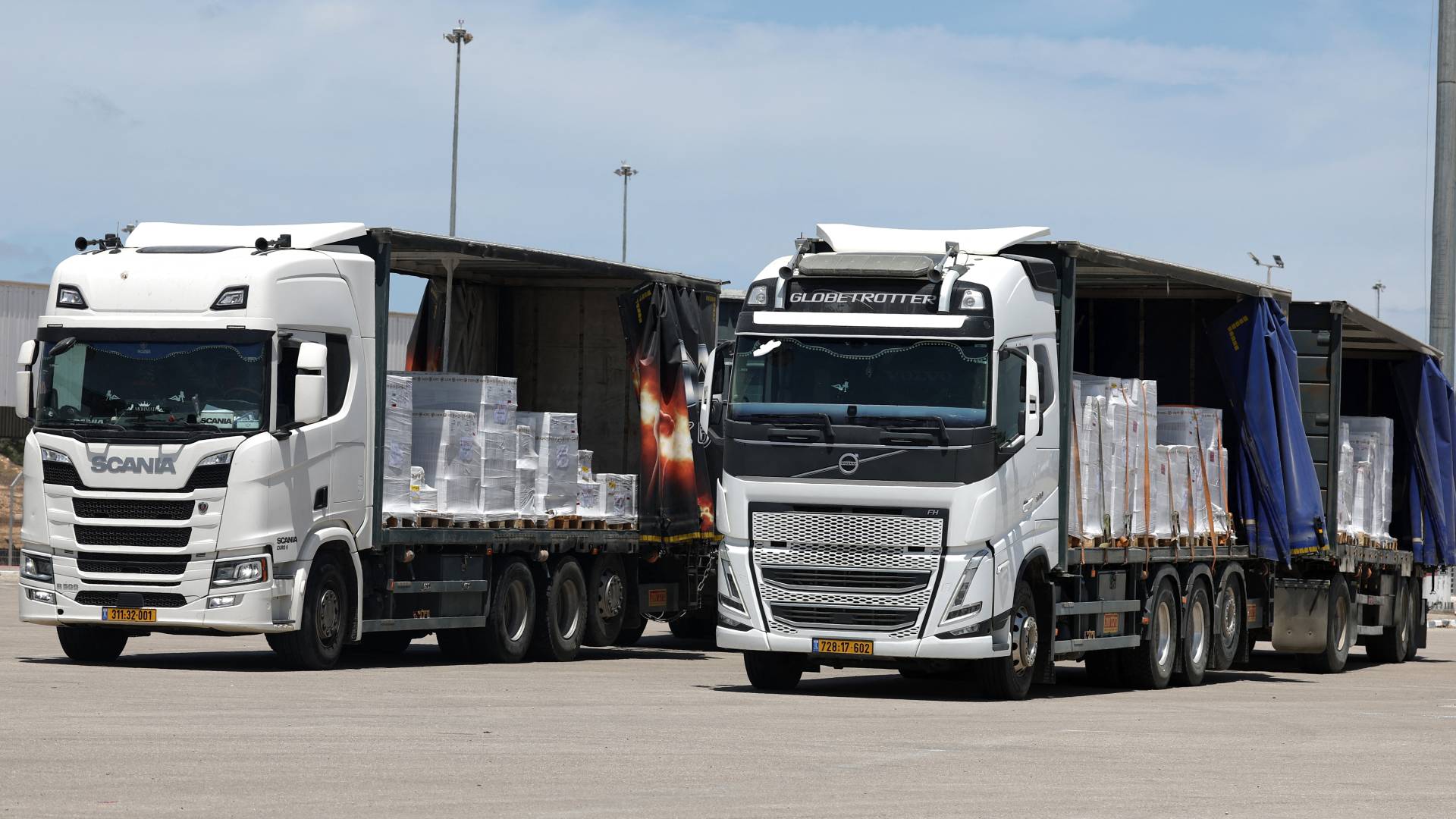 شاحنة مساعدات في قطاع غزة