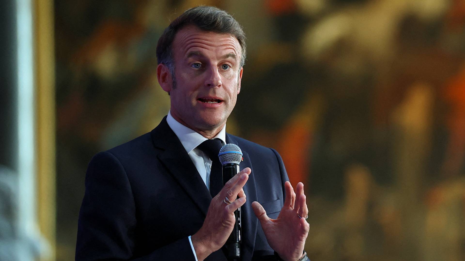 الرئيس الفرنسي إيمانويل ماكرون