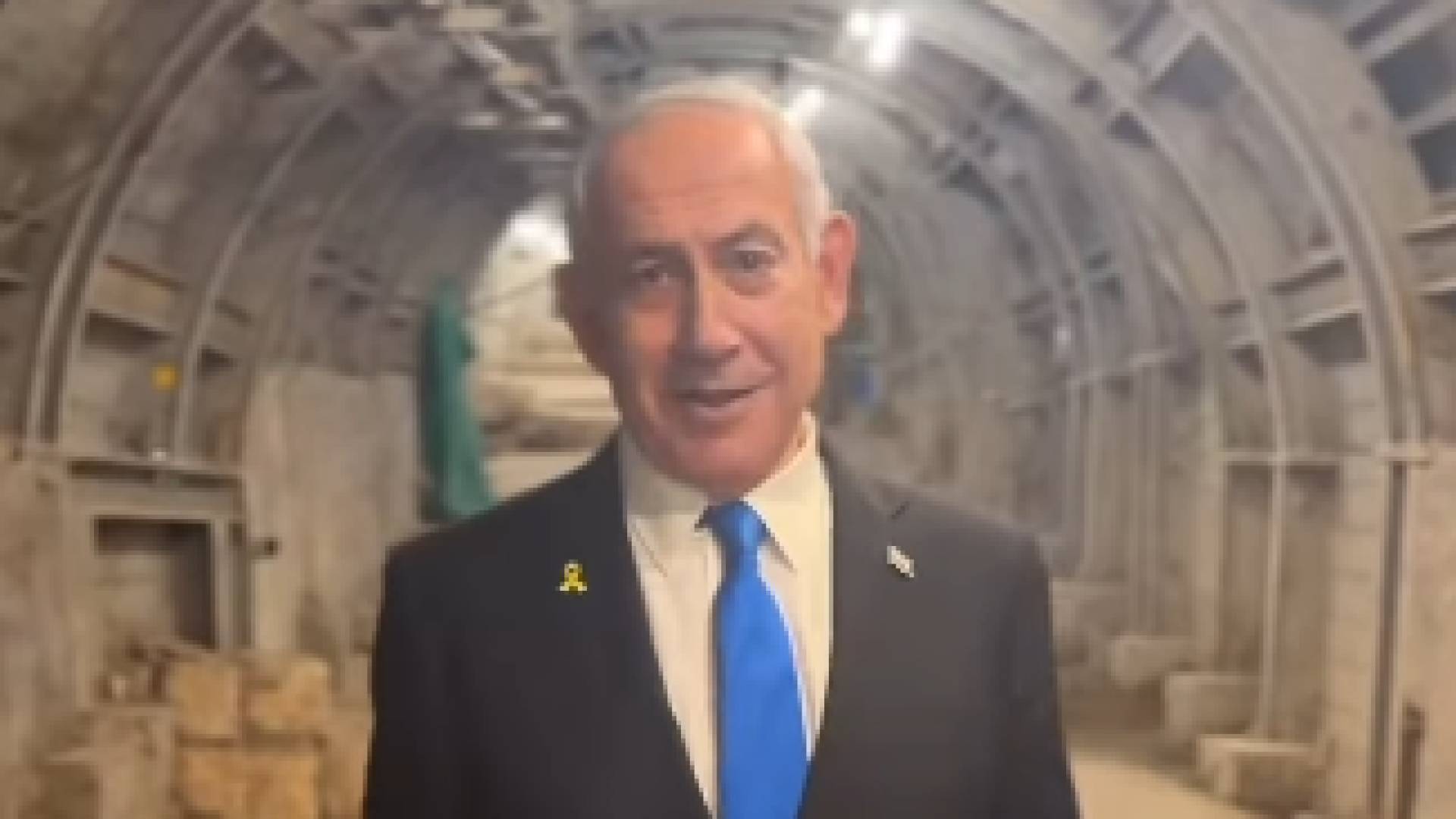 رئيس حكومة الاحتلال الإسرائيلي في نفق تحت الأقصى