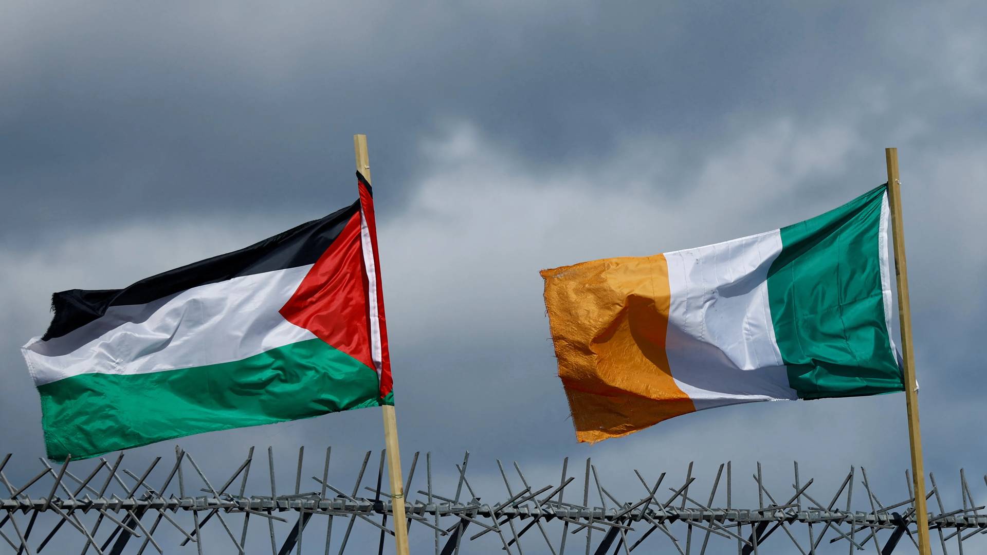 علما فلسطين وإيرلندا