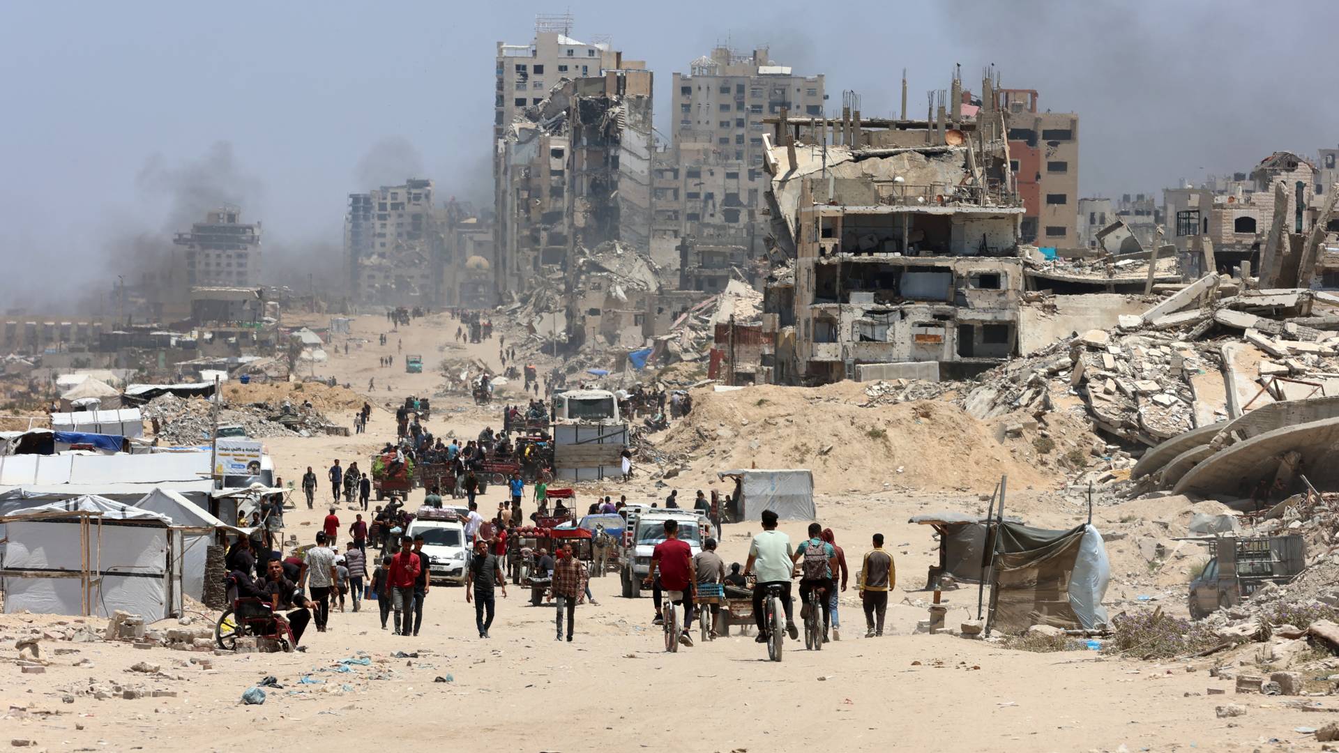 نازحون من قطاع غزة