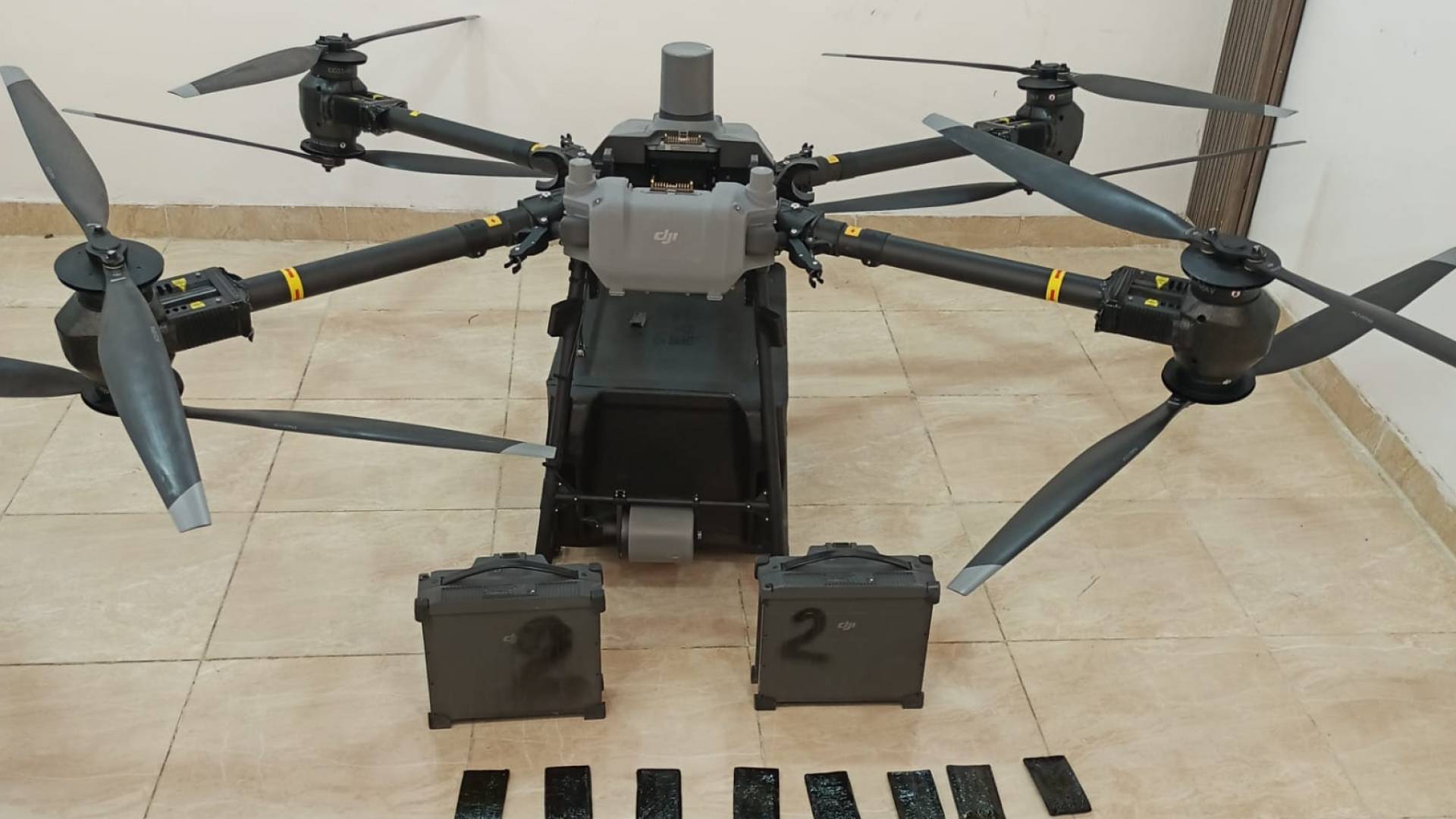 المنطقة العسكرية الجنوبية تحبط محاولة تهريب مواد مخدرة بواسطة طائرة مسيرة