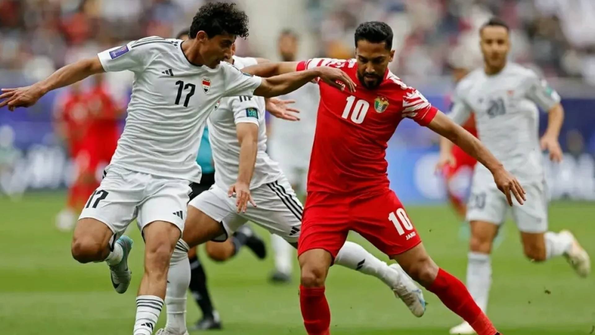 المنتخب الاردني والمنتخب العراقي