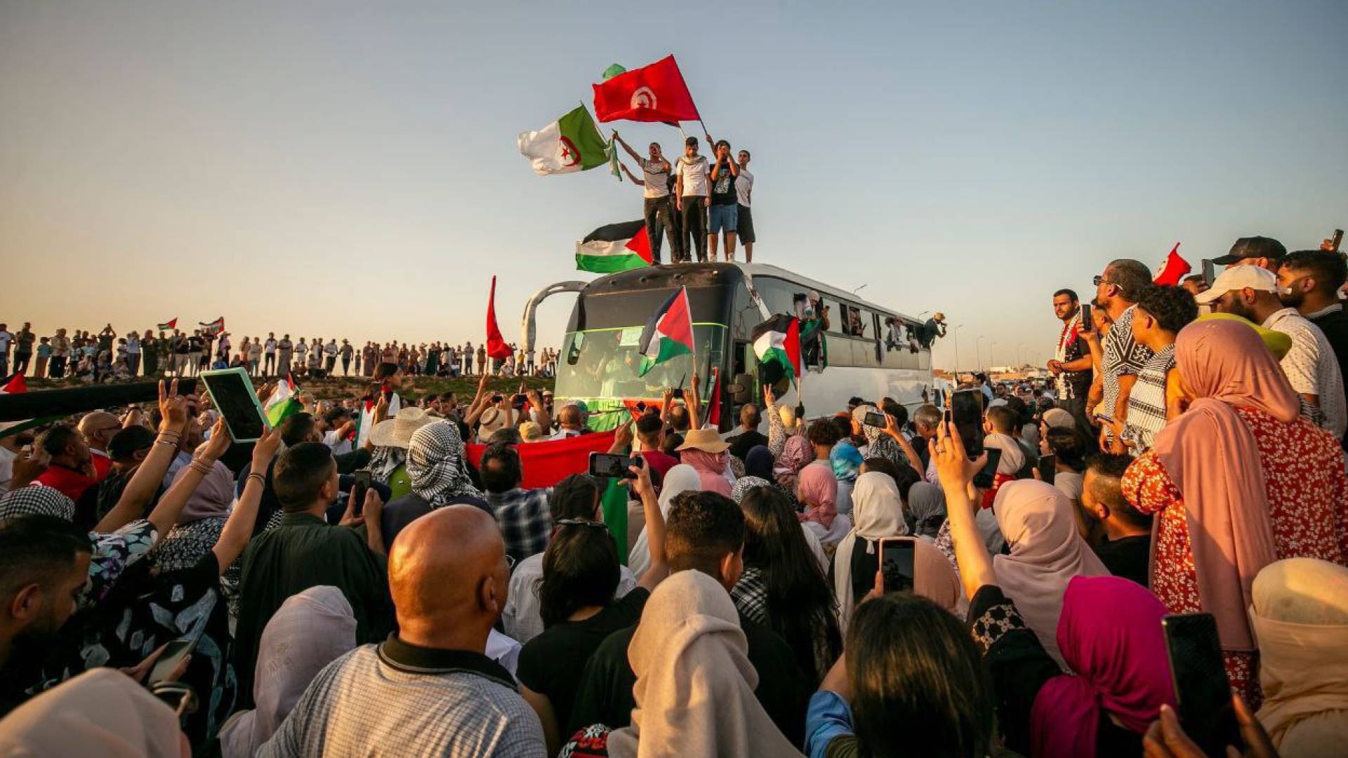 قافلة "الصمود" التضامنية مع غزة