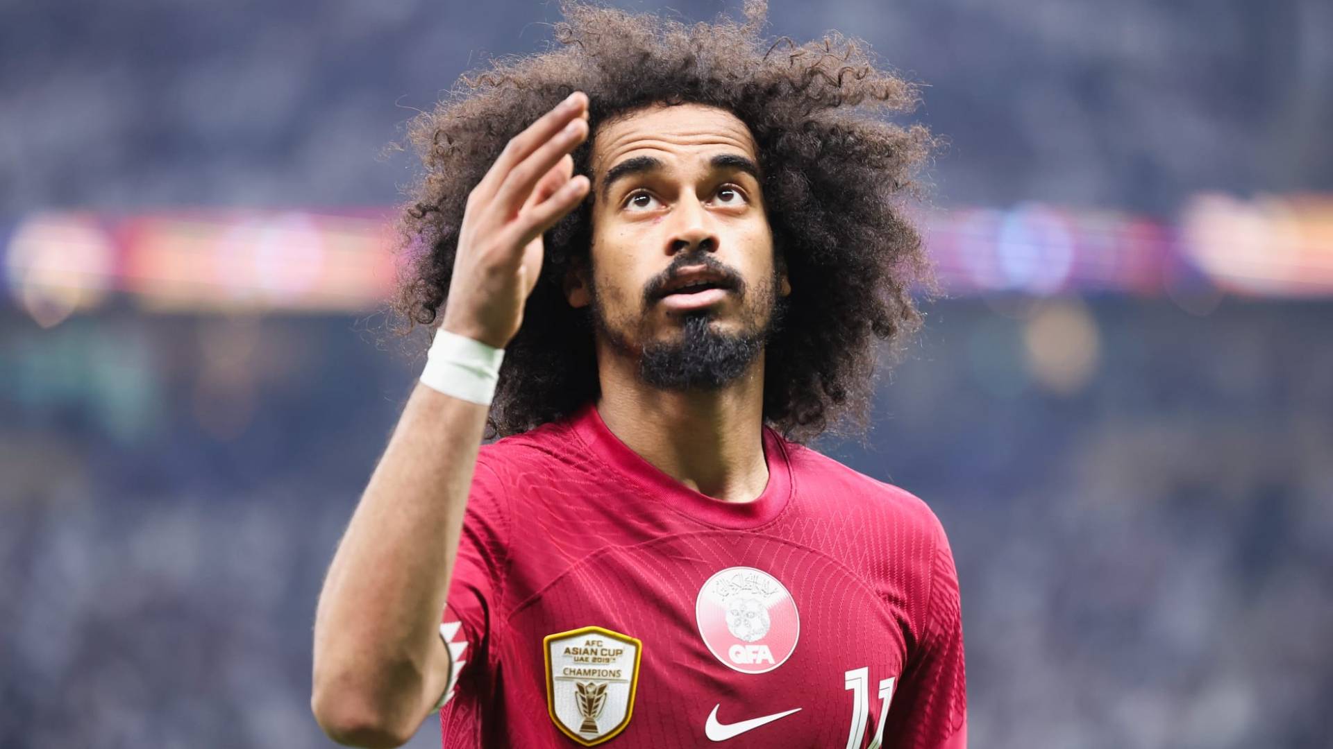 أكرم عفيفي لاعب منتخب قطر