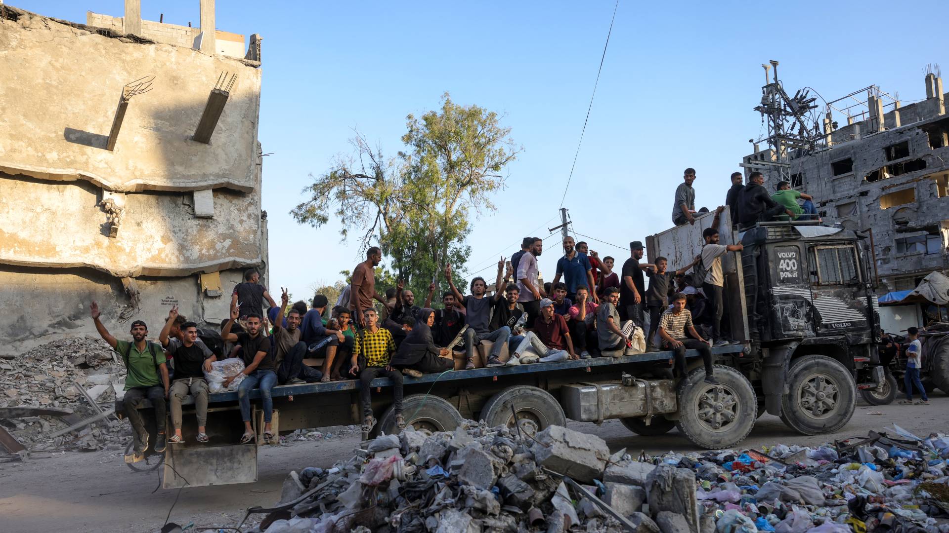 فلسطينيون في غزة