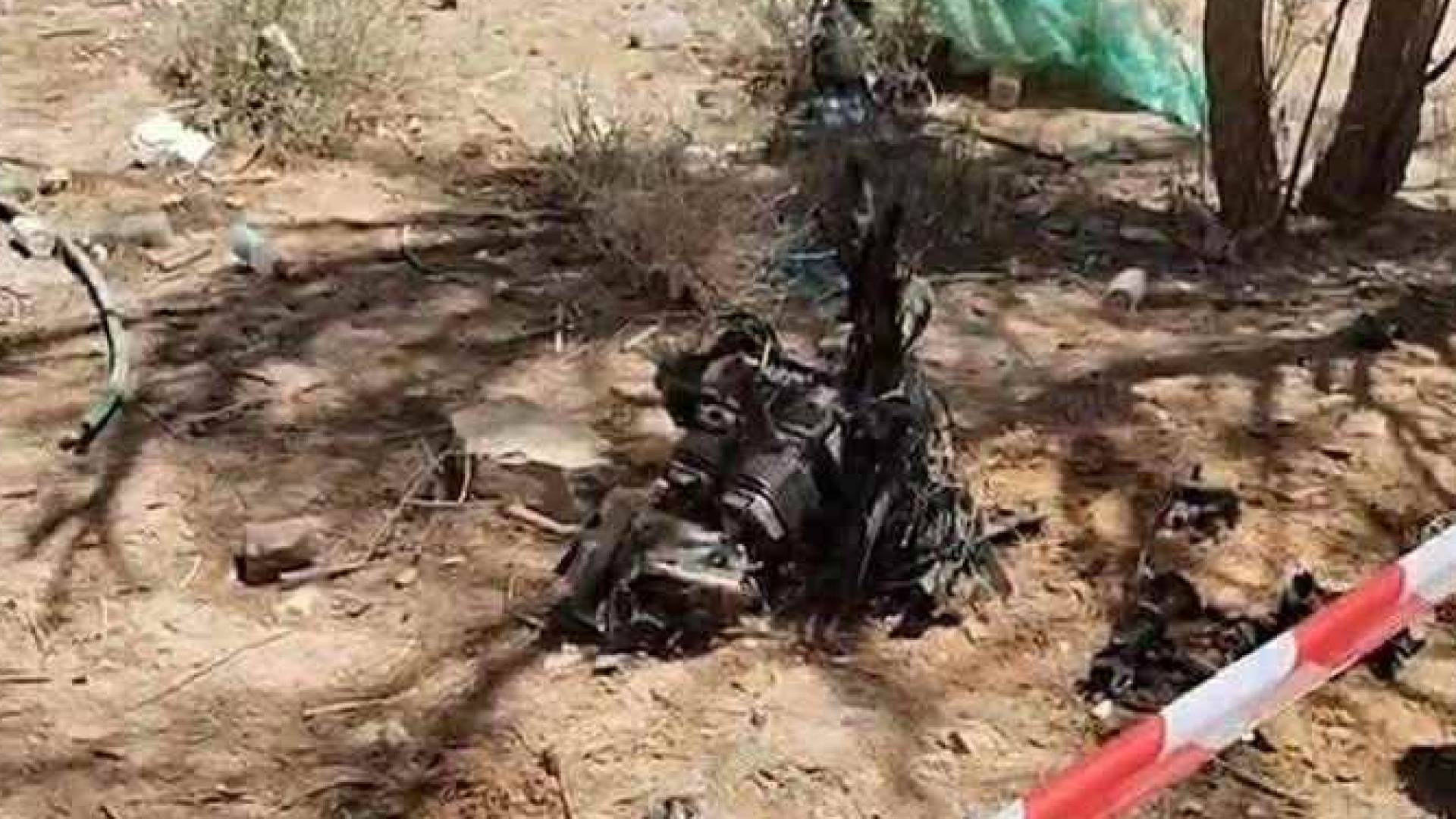 سقوط المسيرة في الأزرق