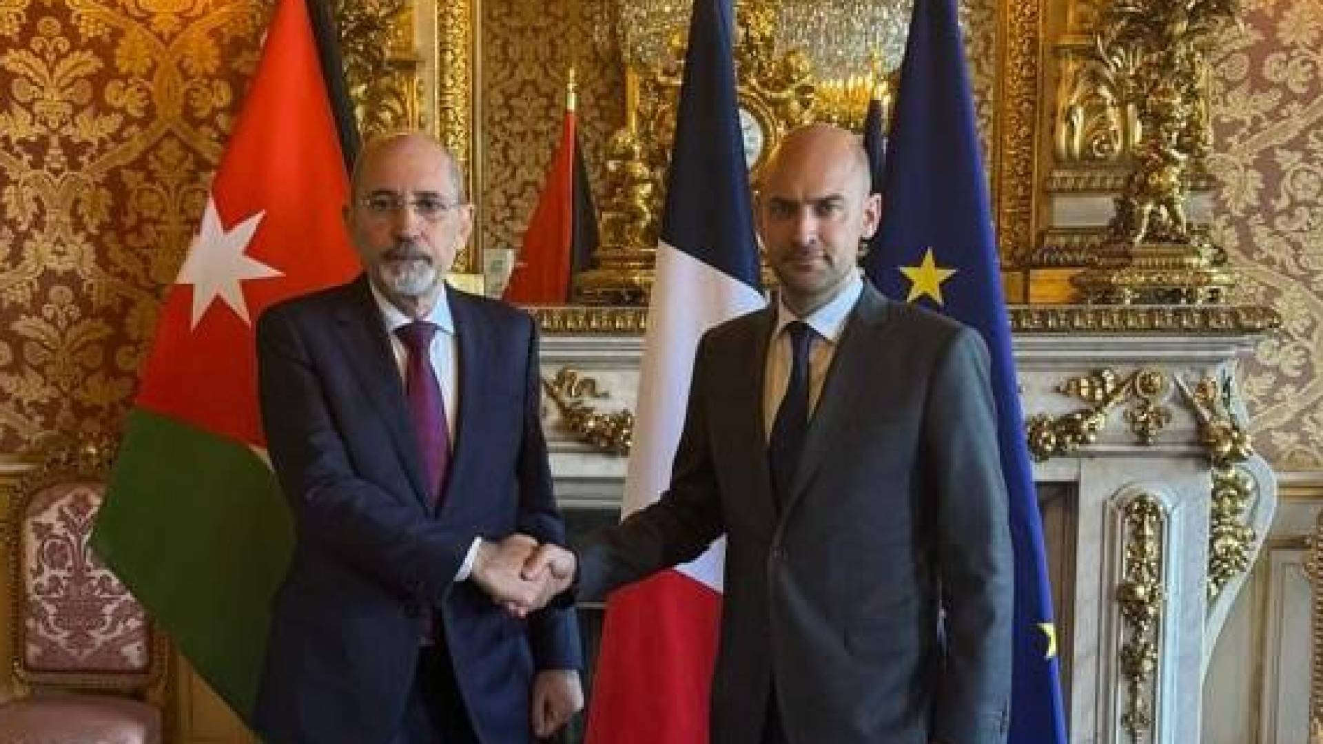 وزير الخارجية أيمن الصفدي ووزير أوروبا  جان نويل بارو
