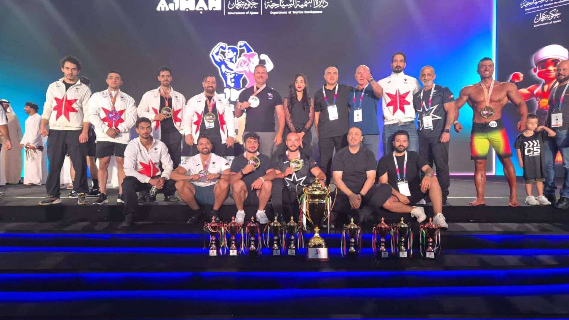 13 ميدالية ملونة تتوج مشاركة الأردن في بطولة آسيا لبناء الأجسام وتحدي اللياقة بعجمان