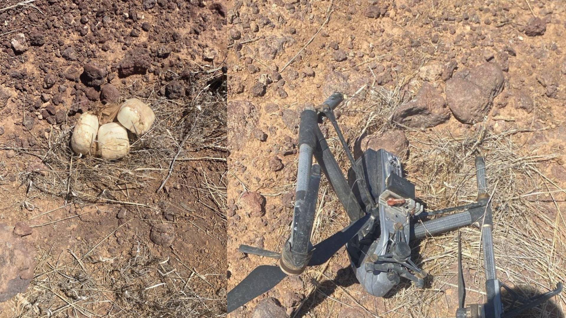 ضبط محاولة تهريب مواد مخدرة محملة بوساطة طائرة مسيرة