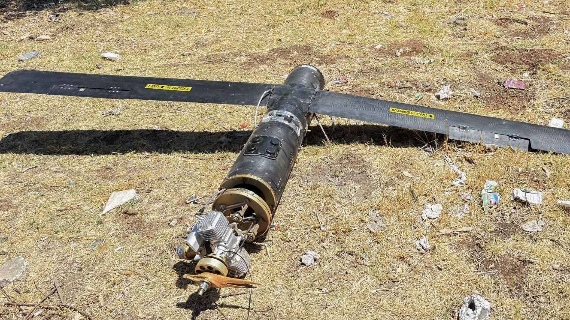 صورة تظهر سقوط مسيرة في وقت سابق