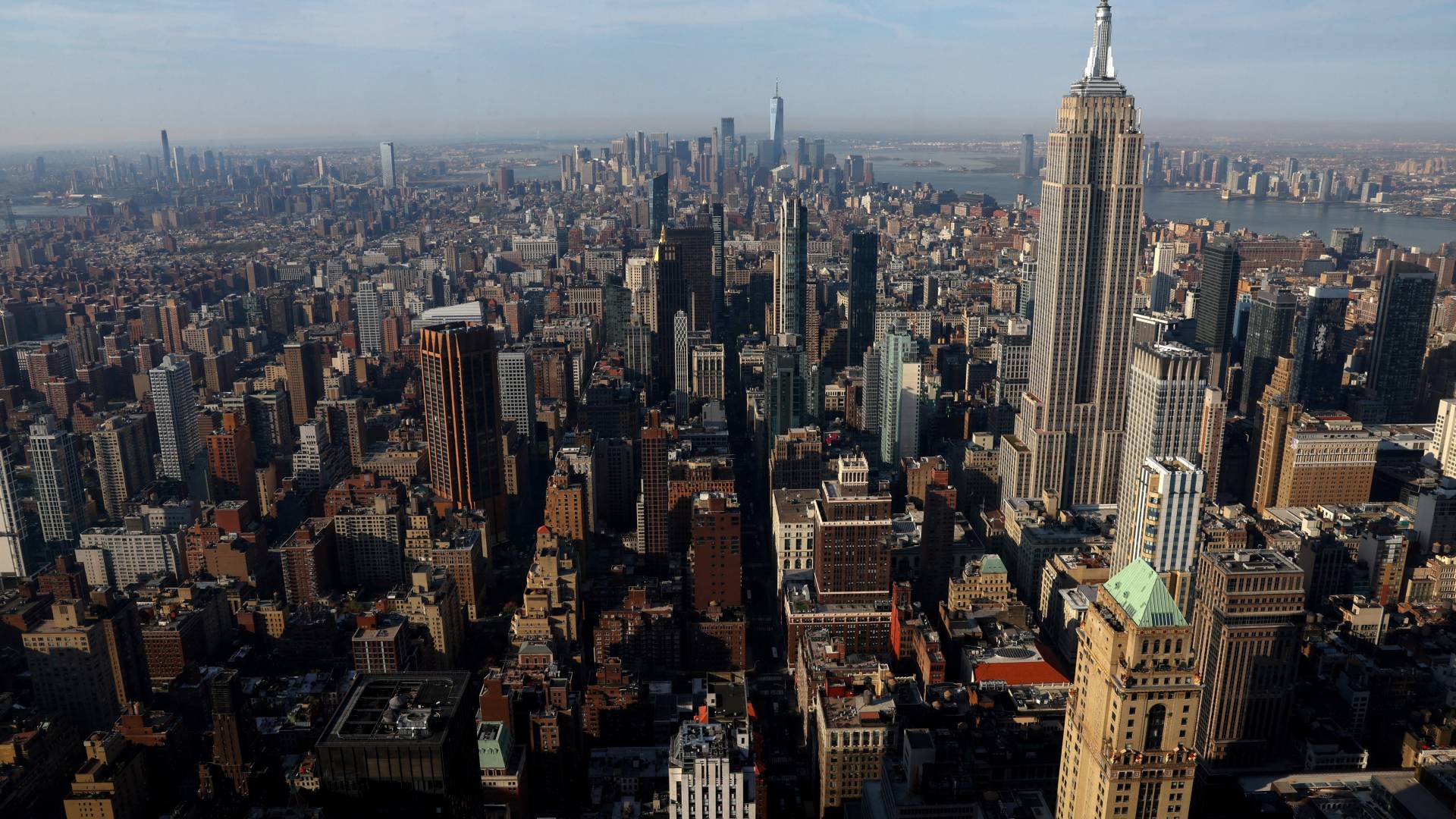 لقطة عامة لنيويورك في أمريكا