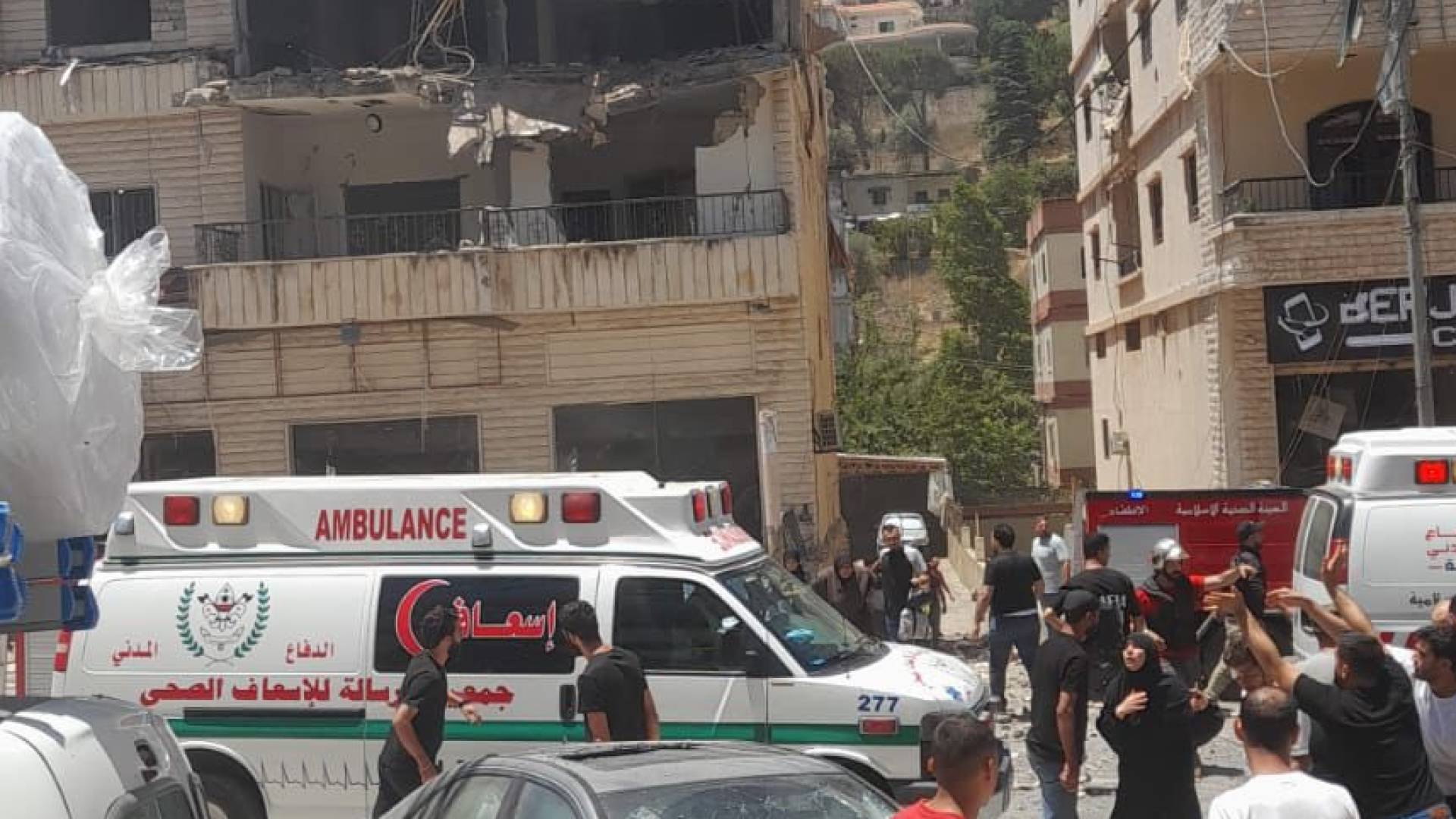 موقع استهدفه الاحتلال في النبطية