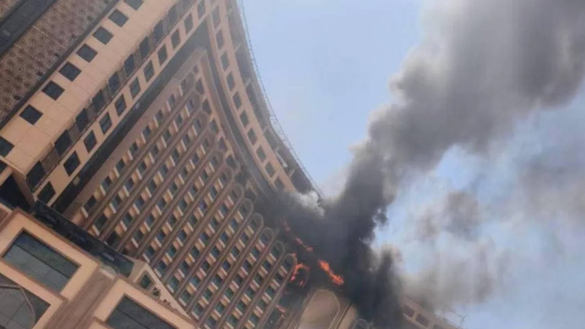 حريق فندق في بغداد