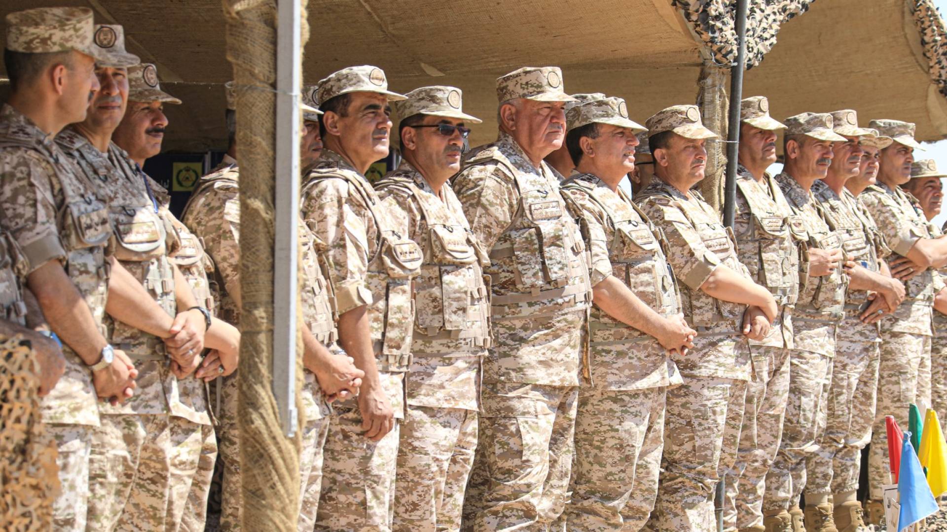 الحنيطي يتابع تمرينا ميدانيا