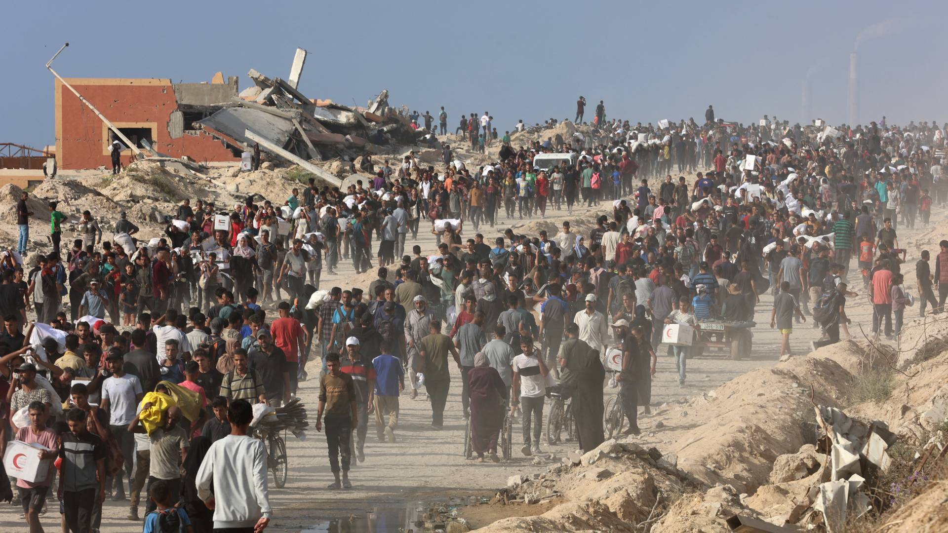 فلسطينيون في قطاع غزة