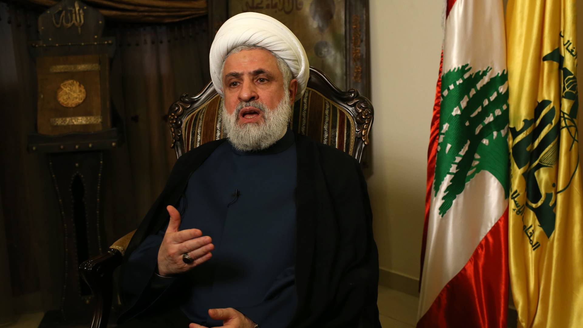 نعيم قاسم الأمين العام لحزب الله اللبناني