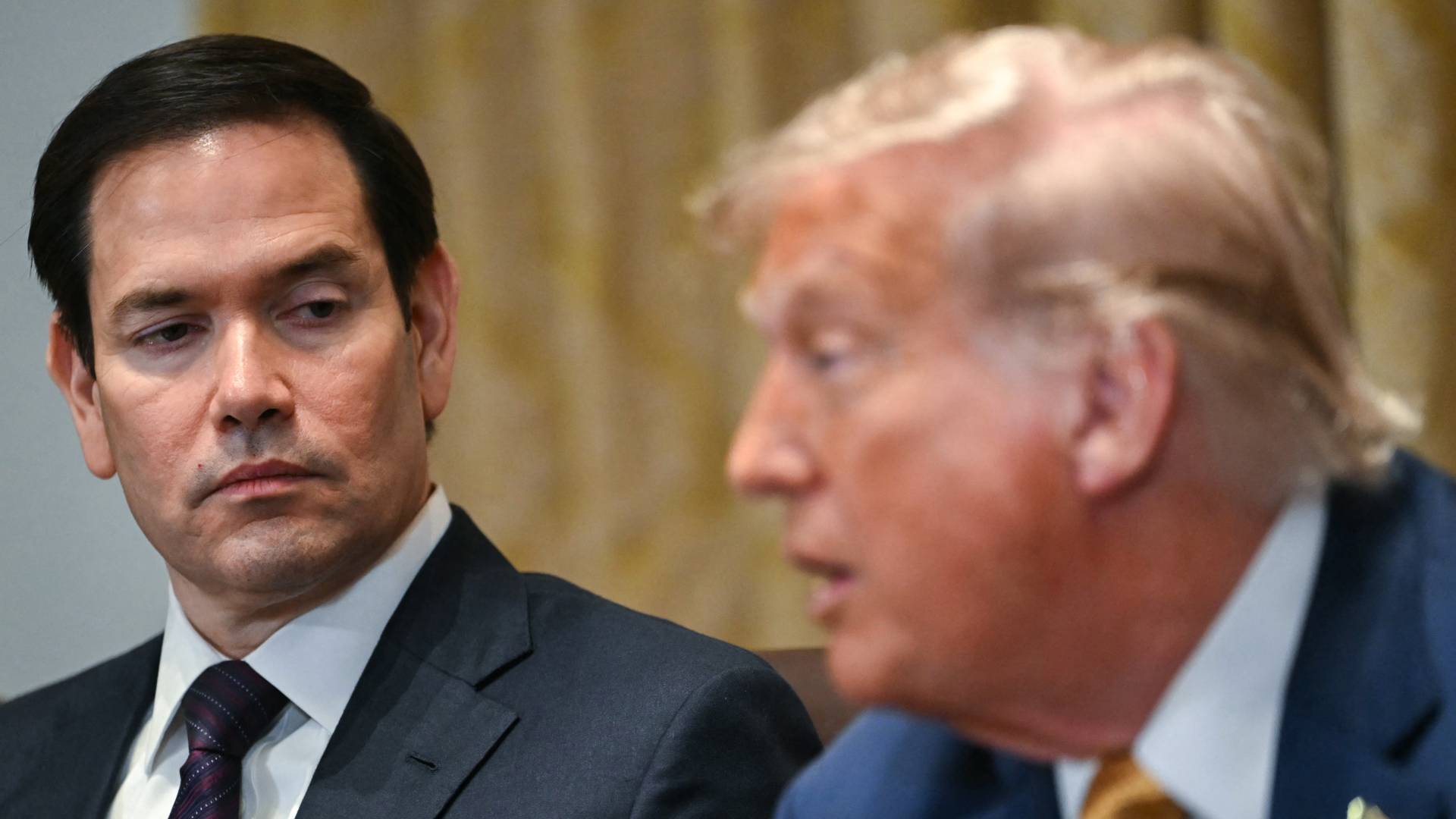 الرئيس الأمريكي دونالد ترامب ووزير الخارجية الأمريكي ماركو روبيو