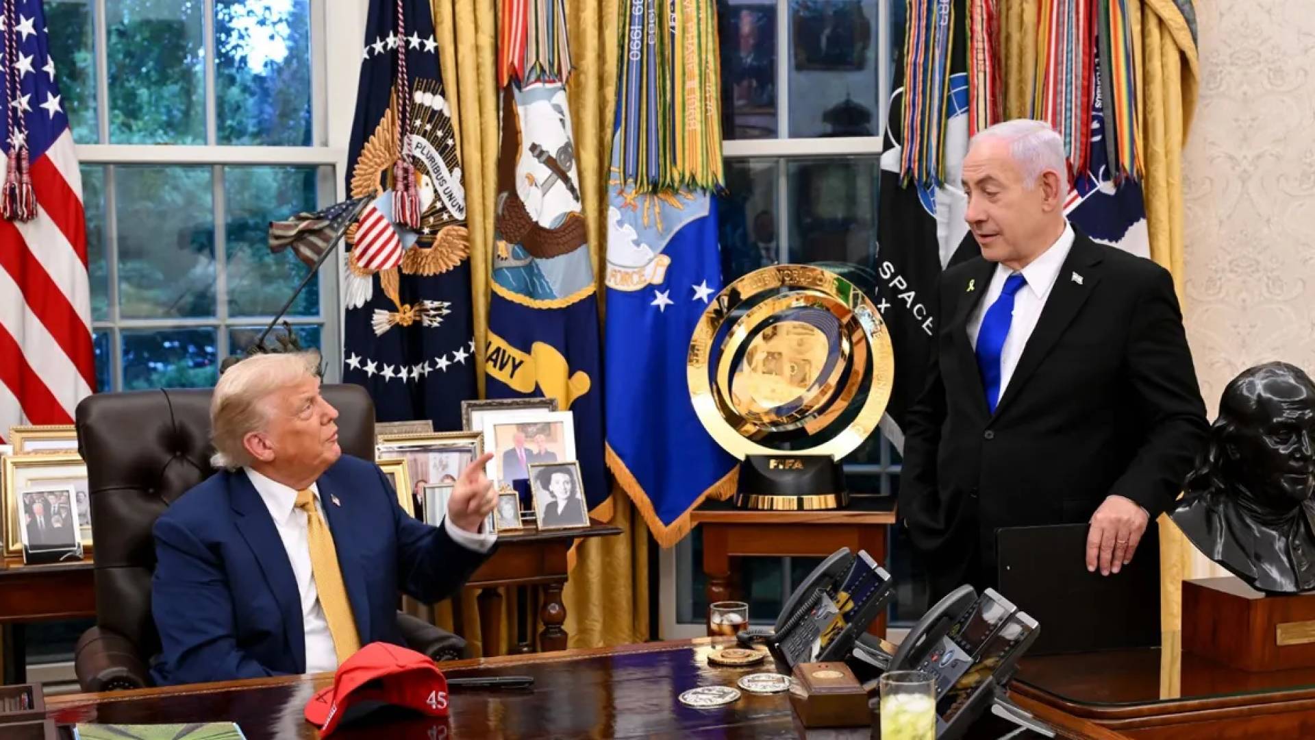 كأس العالم للأندية يتصدر المشهد في صورة ترمب ونتنياهو بالبيت الأبيض