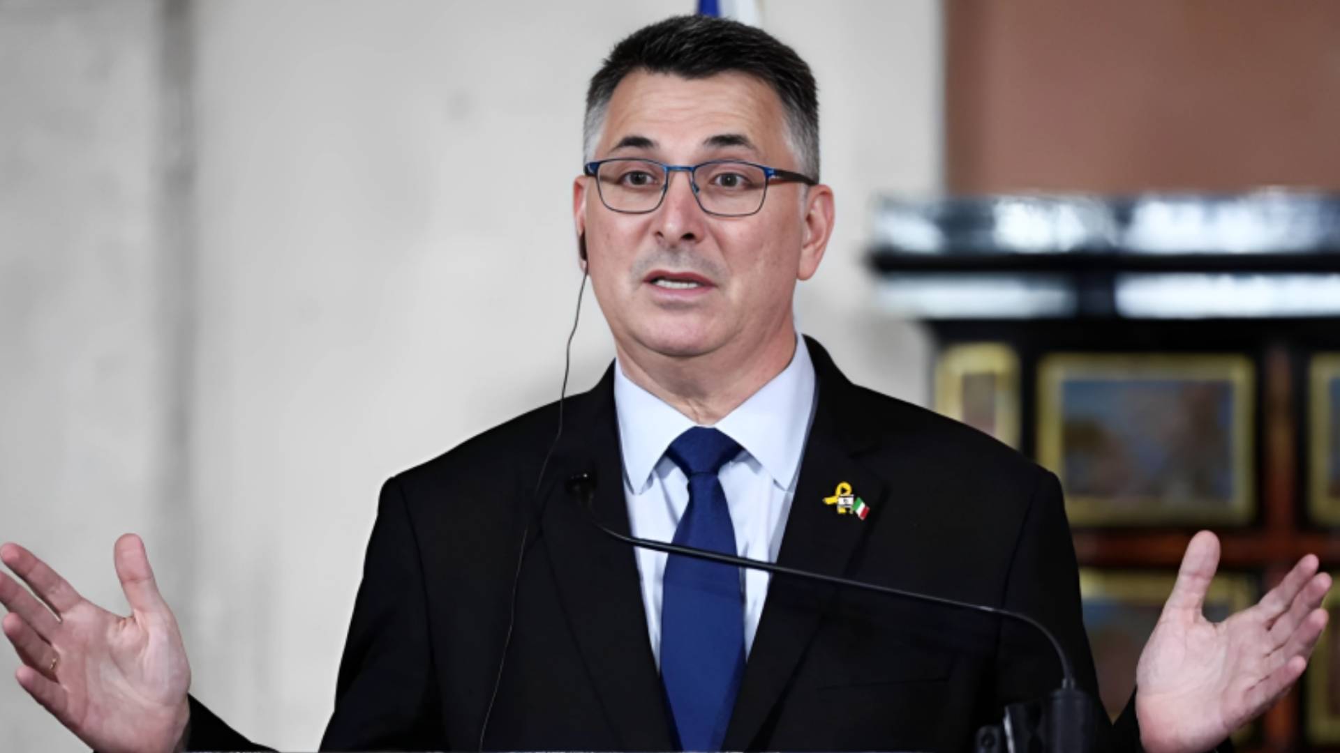 وزير خارجية الاحتلال الإسرائيلي، جدعون ساعر،