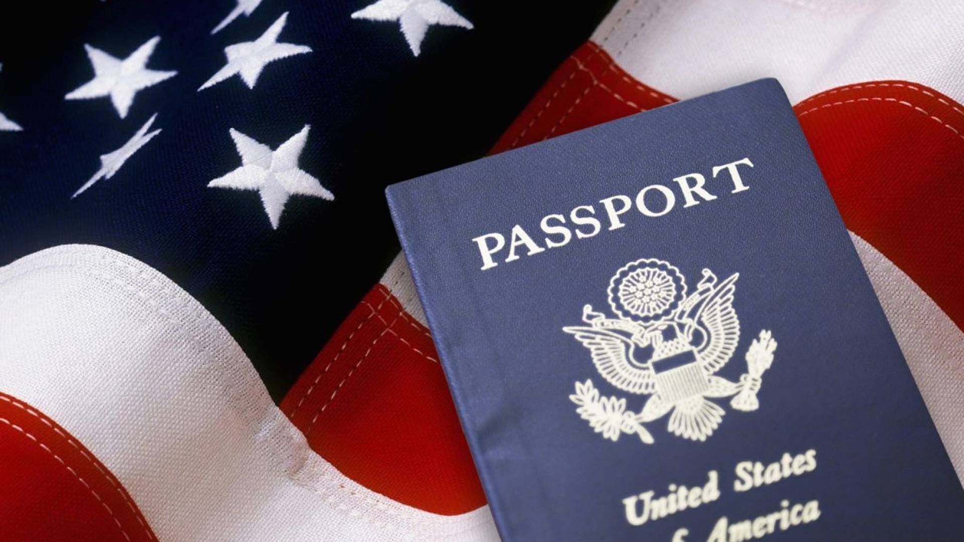 الجواز و العلم الامريكي