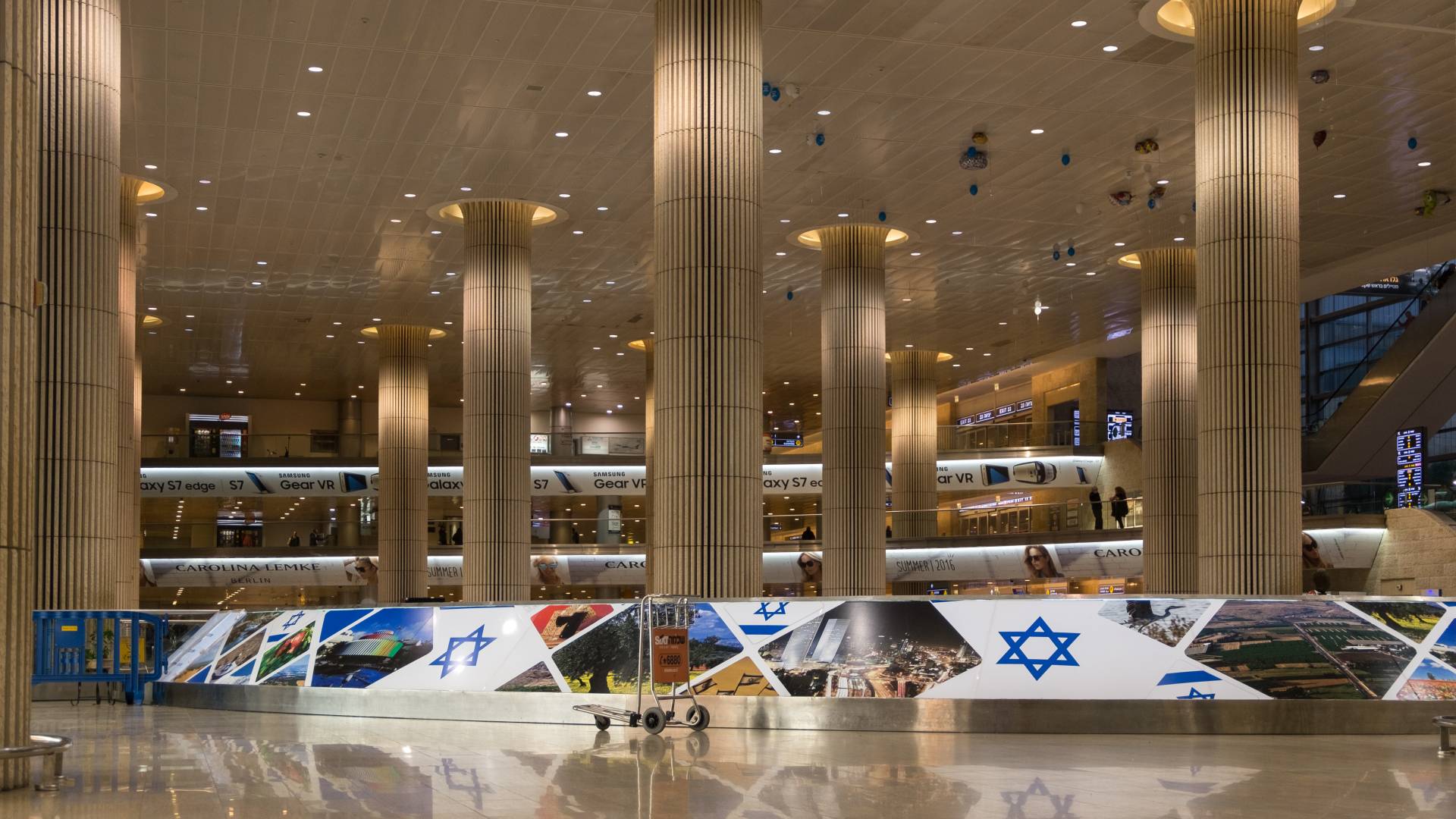 مطار بن غوريون في تل أبيب فارغ - أرشيفية