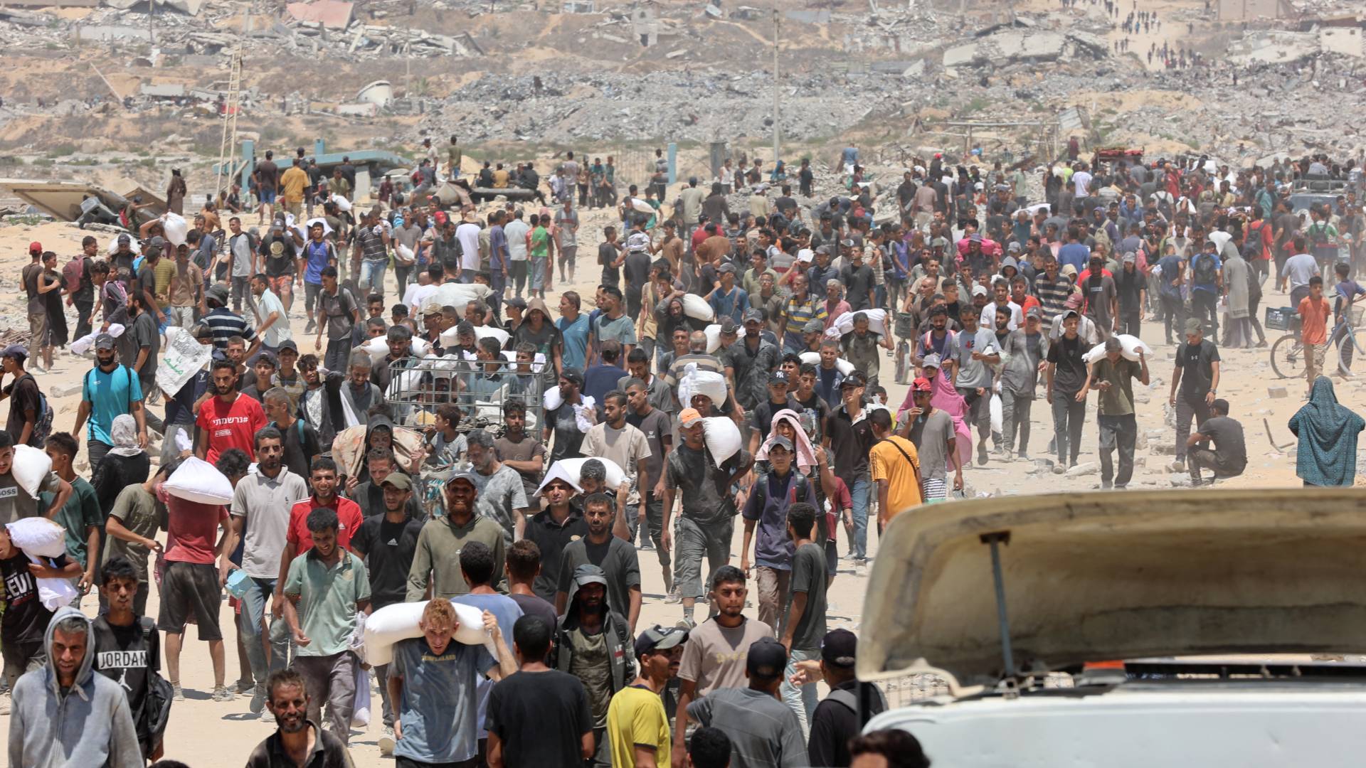 فلسطينيون في قطاع غزة