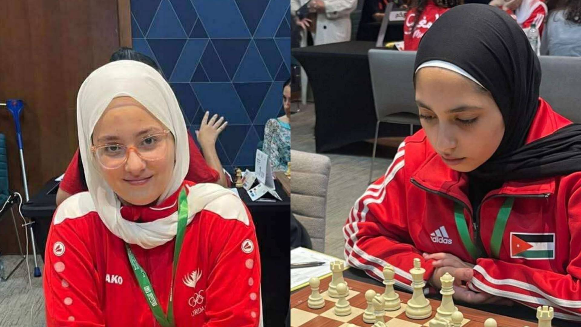 ذهبية لربى القضاة وجود أحمد في البطولة العربية للشطرنج
