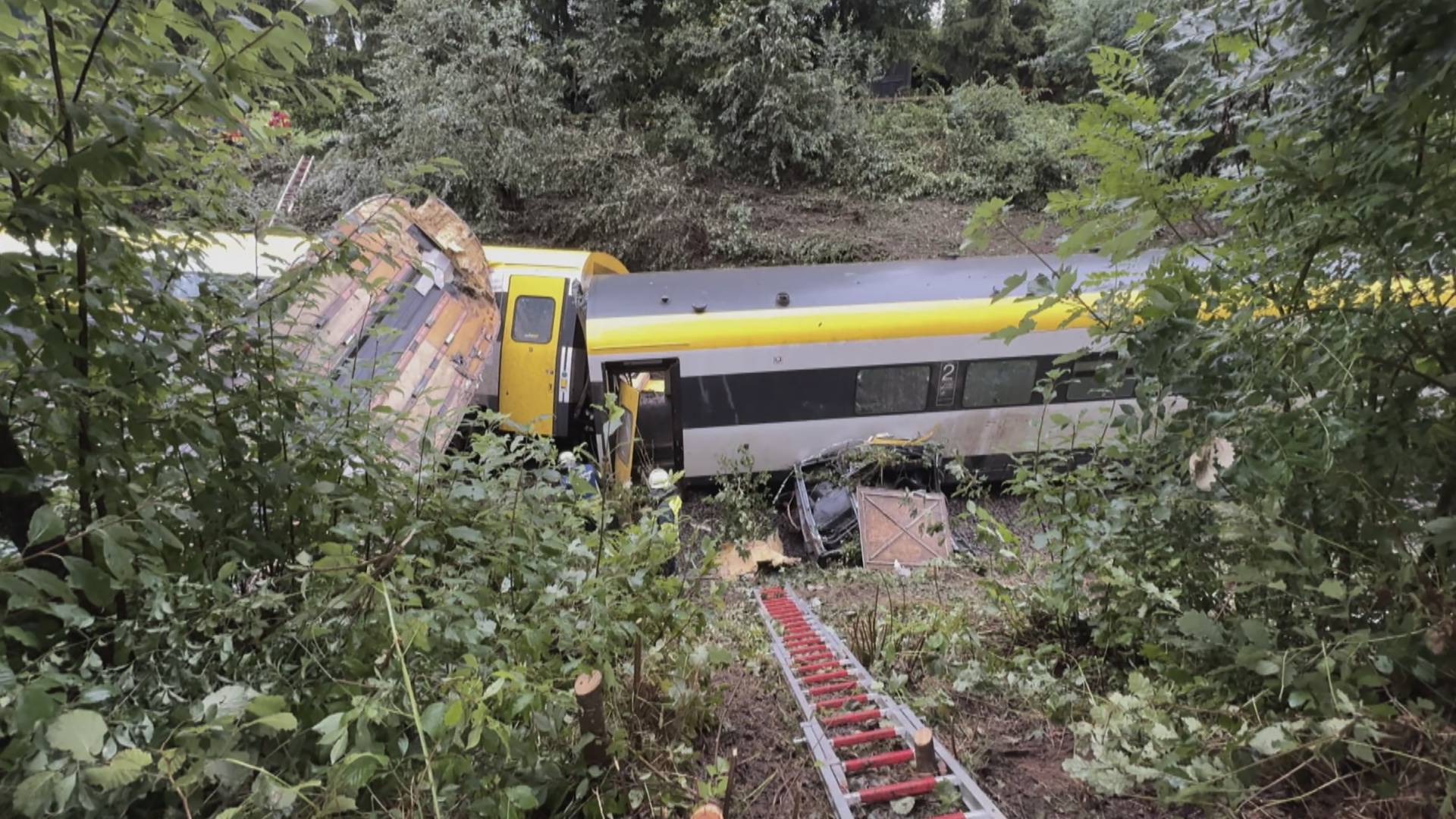 حادث خروج قطار عن مساره في ألمانيا